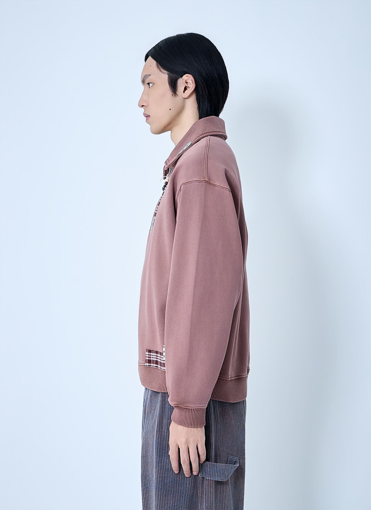  Story Mfg. Story Mfg. Geo Patchwork Sweatshirt - Mann Sweatshirts Purple S 