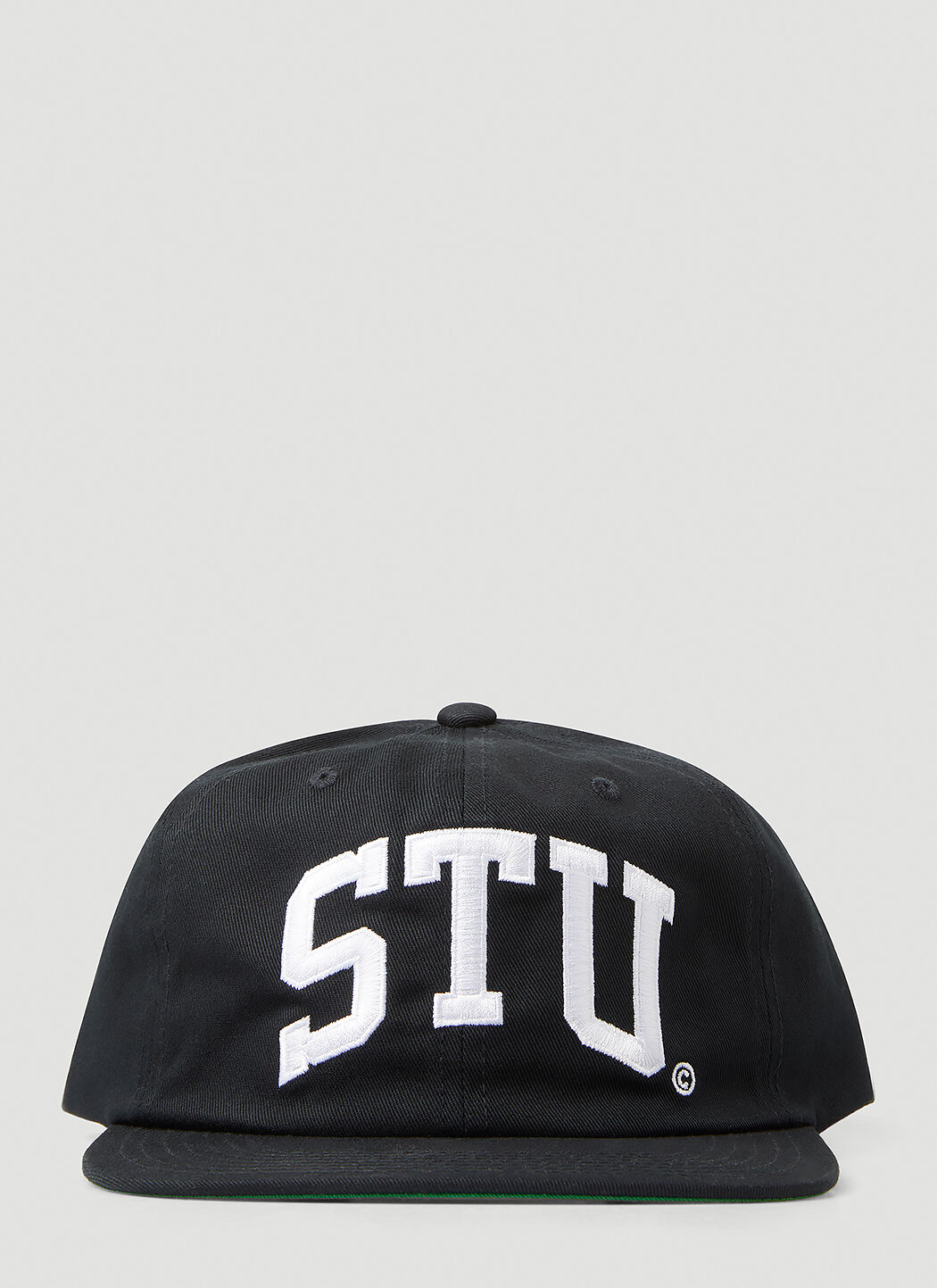 STUSSY STU ARCH STRAPBACK CAP BLACK - 帽子
