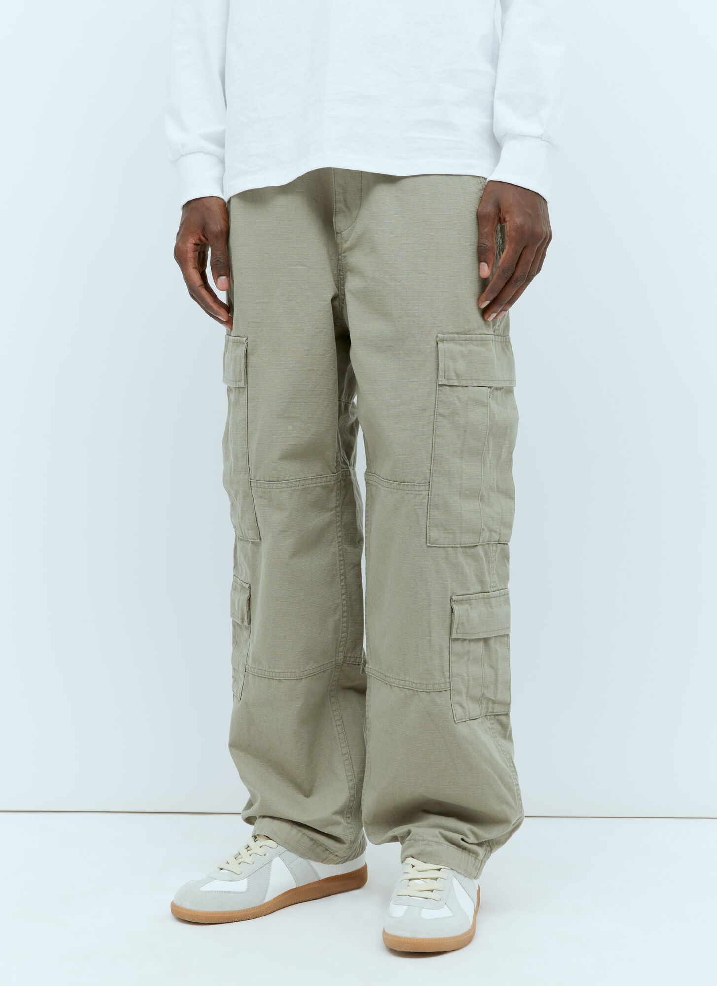 Stüssy Men's Khaki Surplus Ripstop Cargo Pants - Man Pants 36