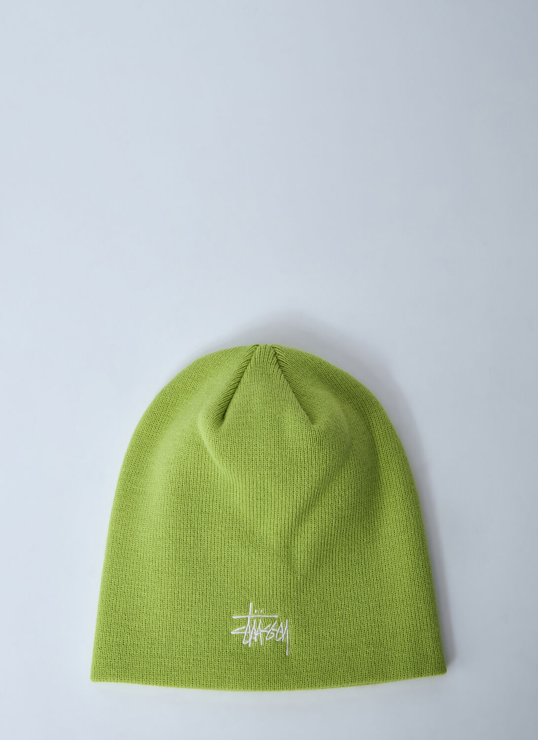 Stussy Logo Motif Beanie Hat In Yellow