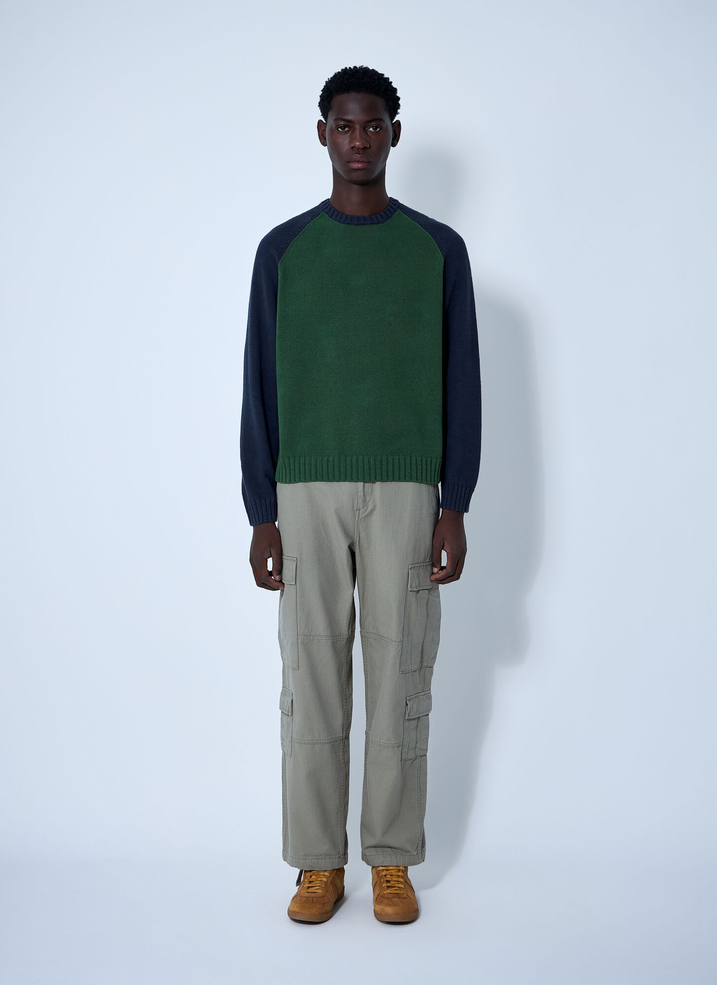  Stüssy Stüssy Colour-block Sweater - Mann Sweatshirts Green Xxl 