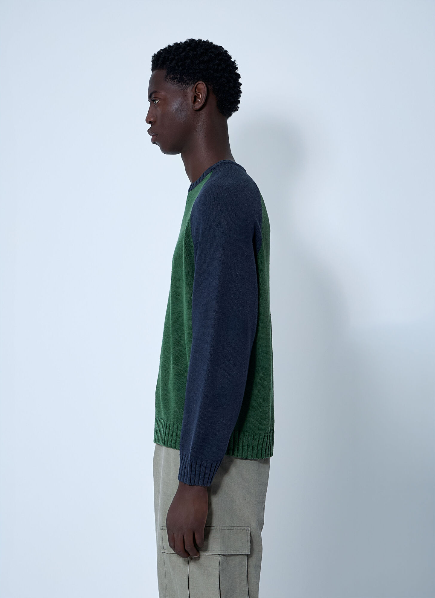  Stüssy Stüssy Colour-block Sweater - Mann Sweatshirts Green Xxl 