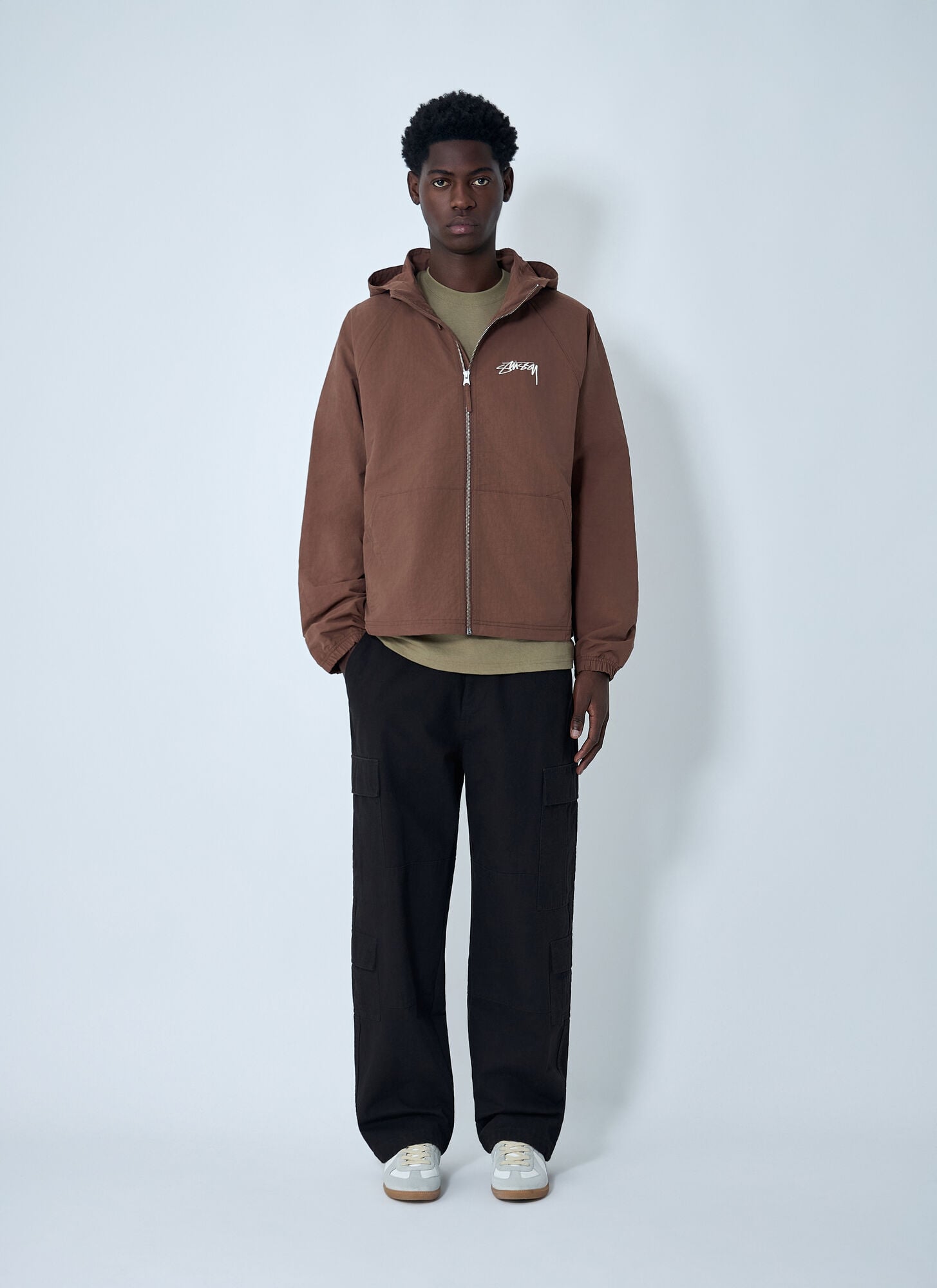  Stüssy Stüssy Nylon Beach Shell Jacket - Mann Jacken Brown Xxl 
