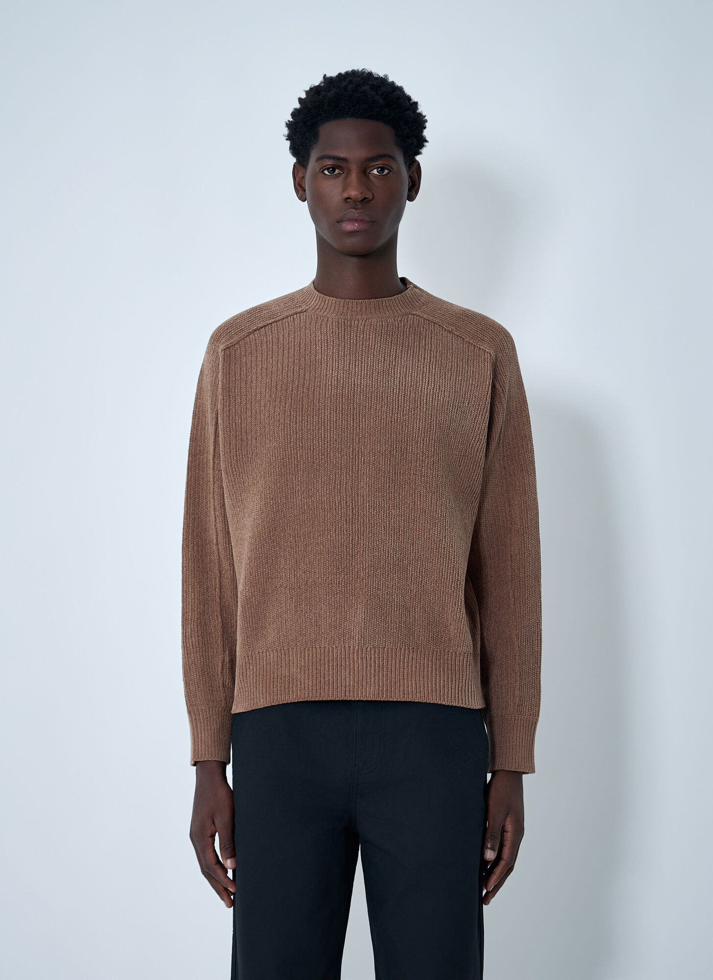 Stüssy Men's Brown Exposed Seam Sweater - Man Knitwear Xxl