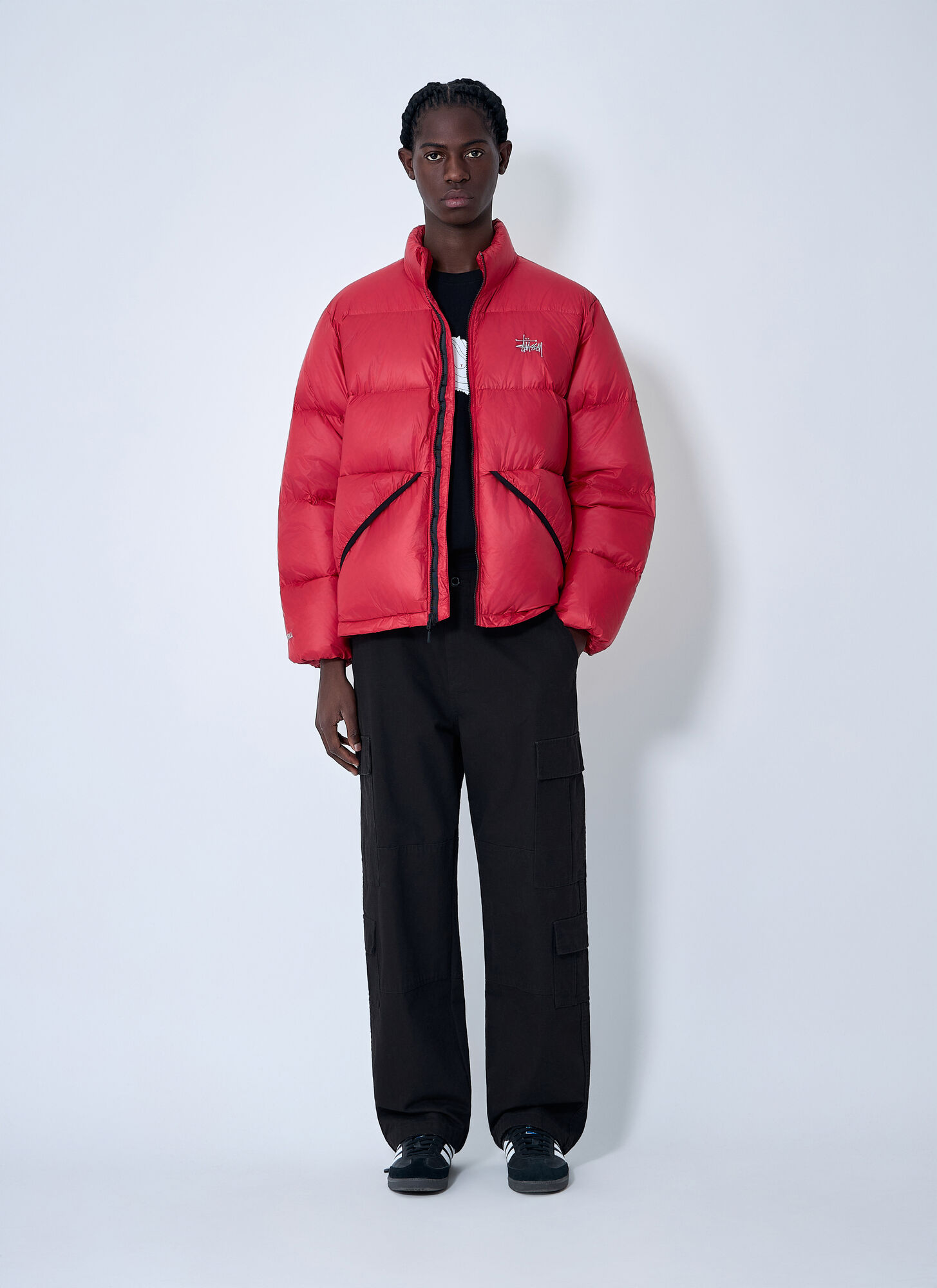  Stüssy Stüssy Micro Ripstop Down Jacket - Mann Jacken Red S 