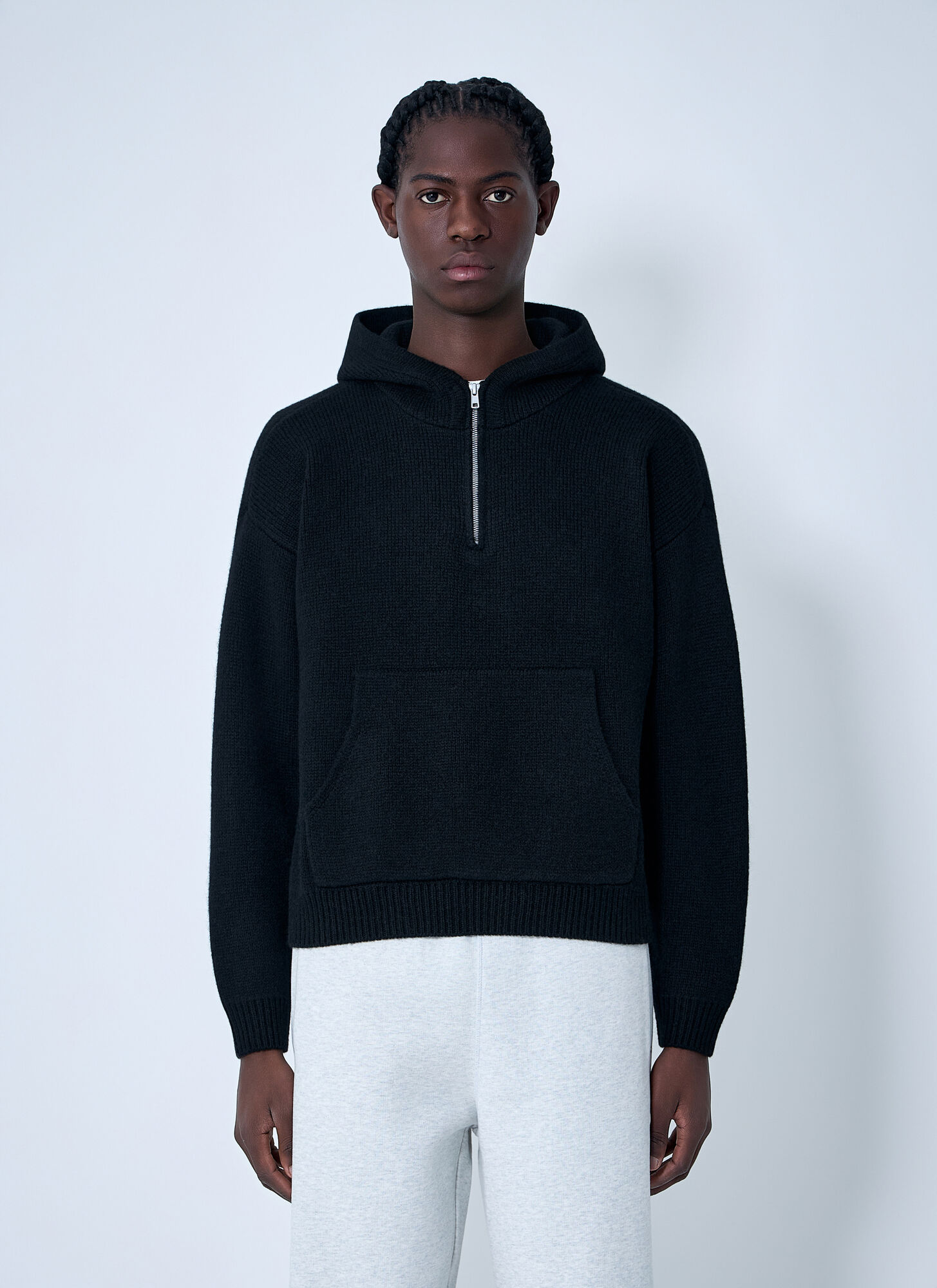 Stüssy Men's Black Hooded Sweater - Man Sweatshirts Xxl