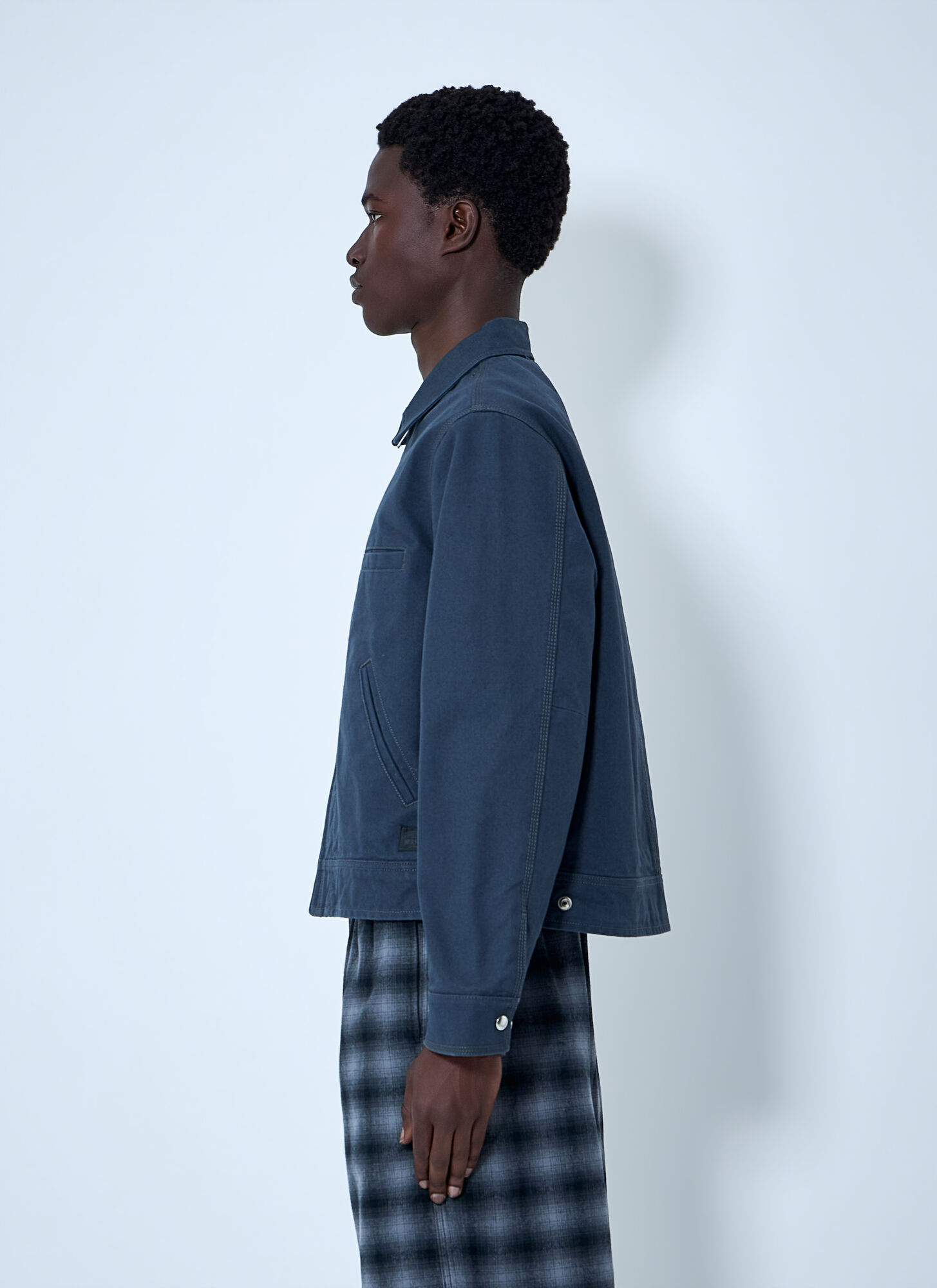  Stüssy Stüssy Zip-front Cotton Jacket - Mann Jacken Blue Xl 