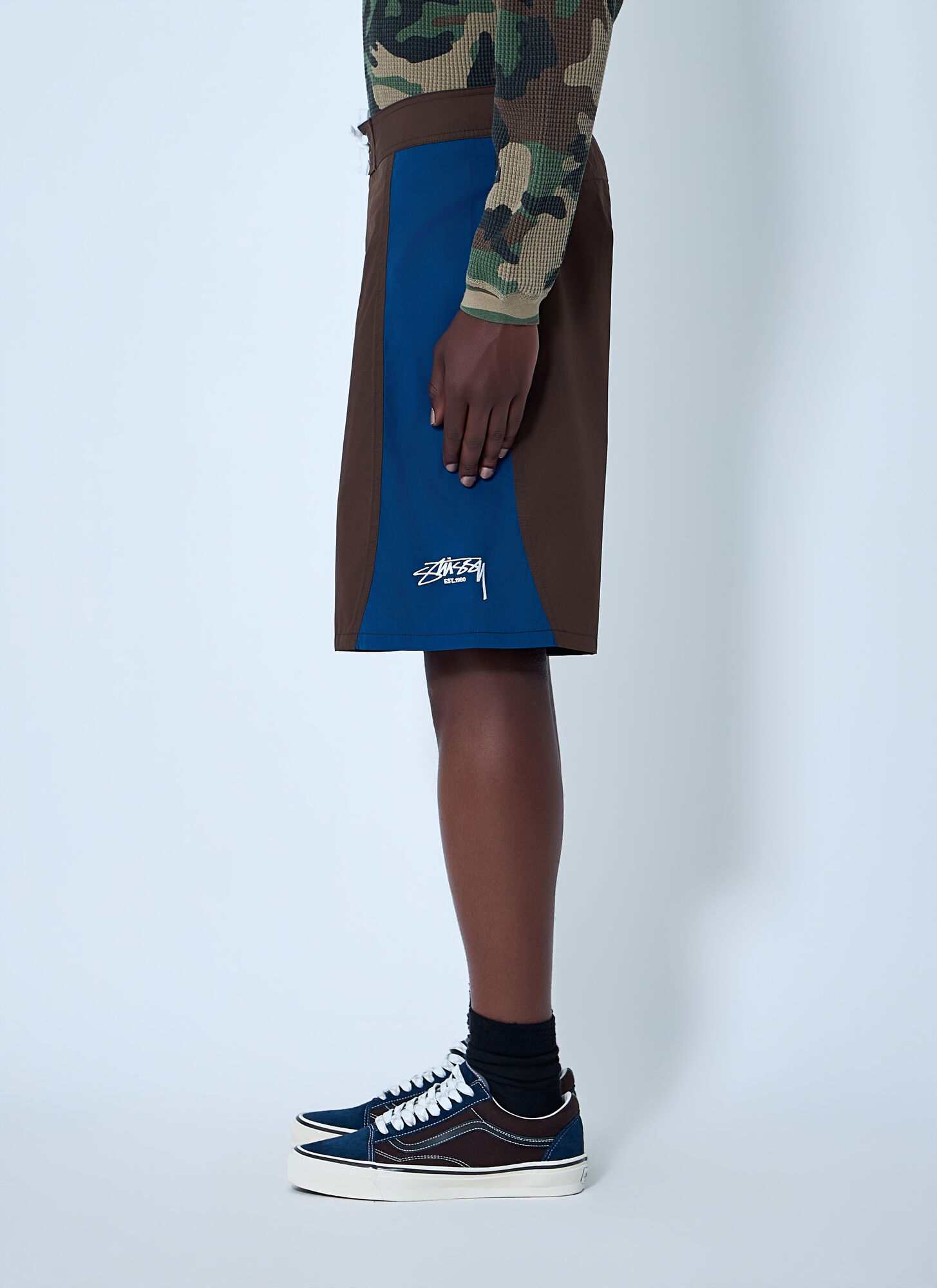  Stüssy Stüssy Two-tone Drawstring Shorts - Mann Shorts Brown 28 