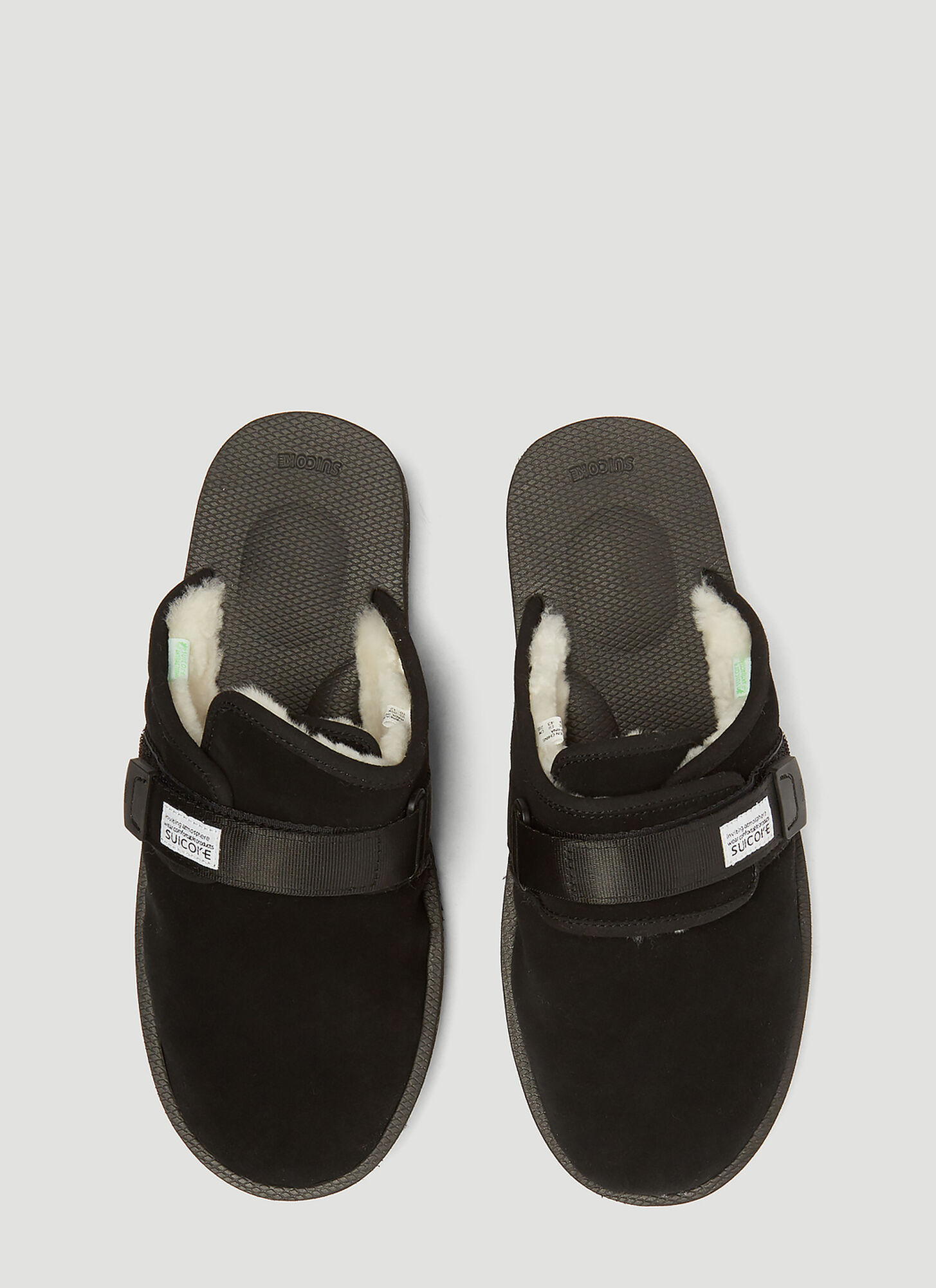  Suicoke Suicoke Zavo Mab Suede Sandals -  Slipper Black Us - 06 