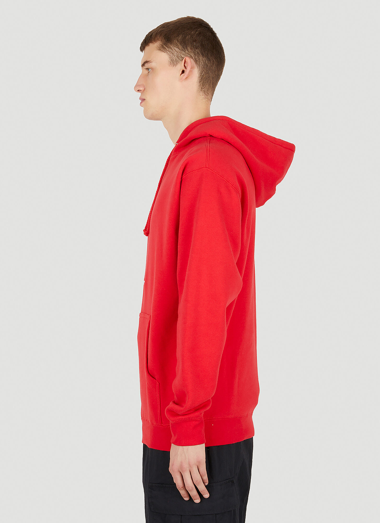  Saintwoods Saintwoods Logo Embroidery Hooded Sweatshirt - Mann Sweatshirts Red S 