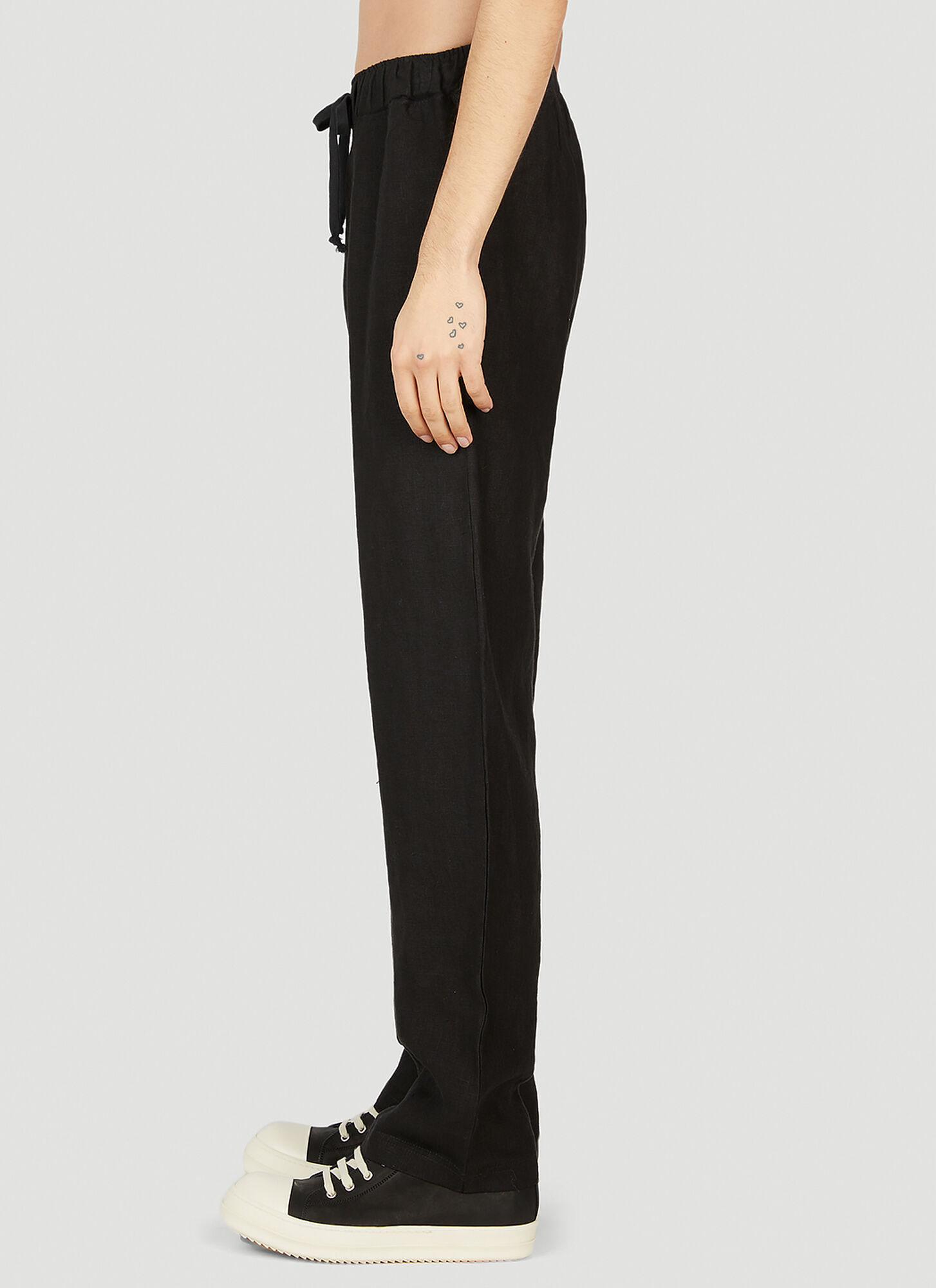  Saintwoods Saintwoods Logo Print Pyjama Pants - Mann Hosen Black L 