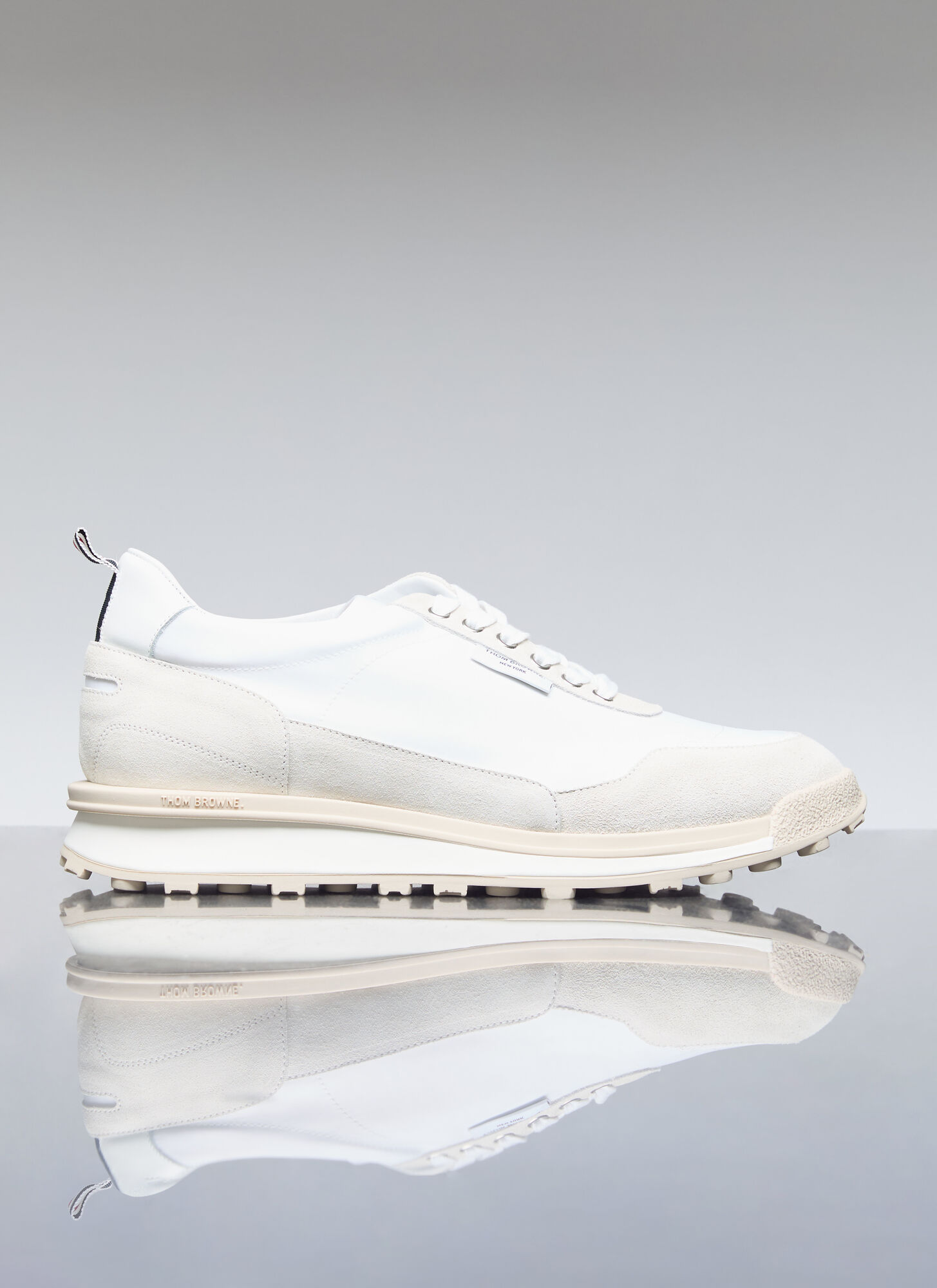 Shop Thom Browne Alumni Sneakers In White