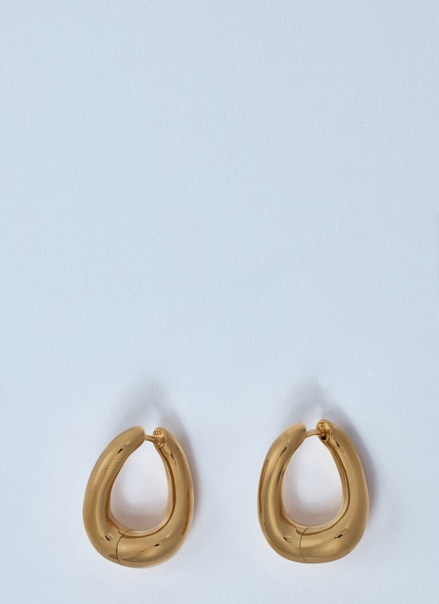 Tom Wood Unisex Gold Twist Hoop Earrings - Jewellery One Size