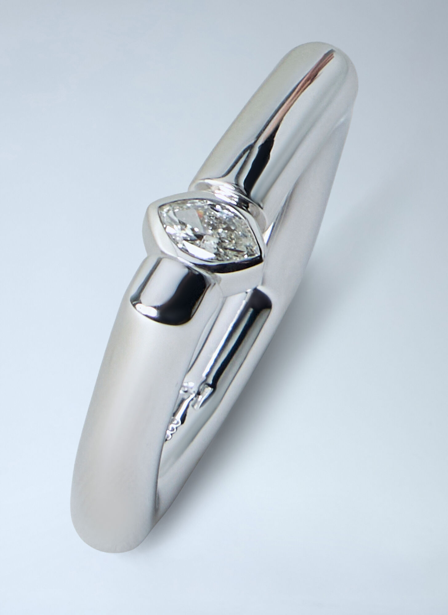  Tom Wood Tom Wood Slim Frame Diamond Ring -  Schmuck Silver 42 