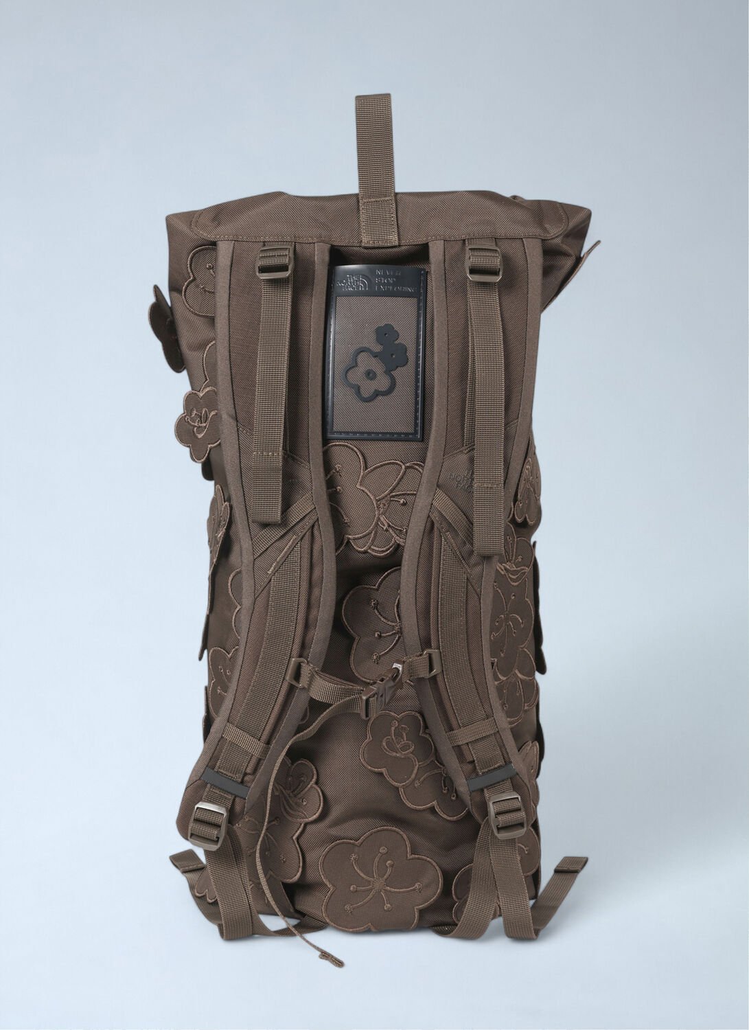 The North Face X Cecilie Bahnsen Logo Motif Floral Appliqué Backpack In Brown