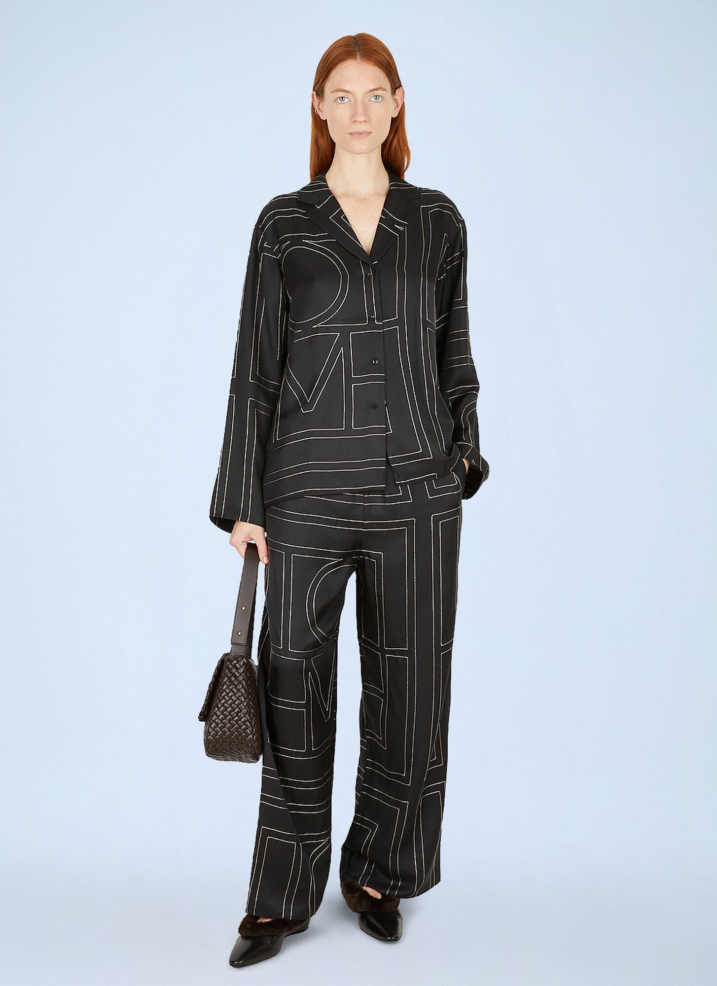  Toteme Toteme Monogram Shirt - Frau Hemden Black Fr - 34 