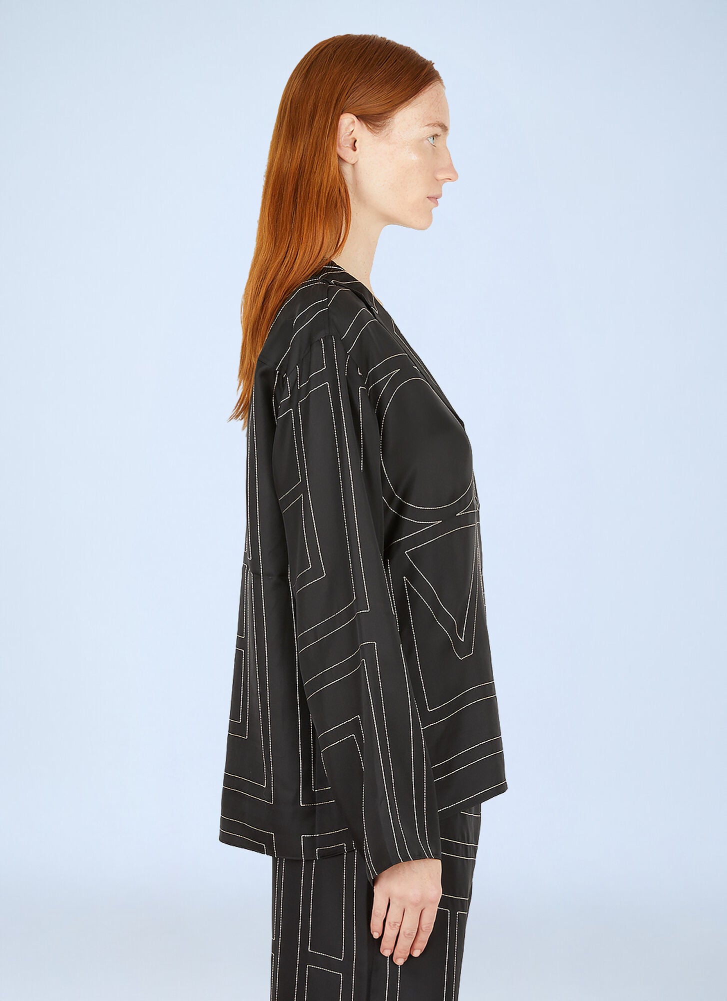  Toteme Toteme Monogram Shirt - Frau Hemden Black Fr - 34 