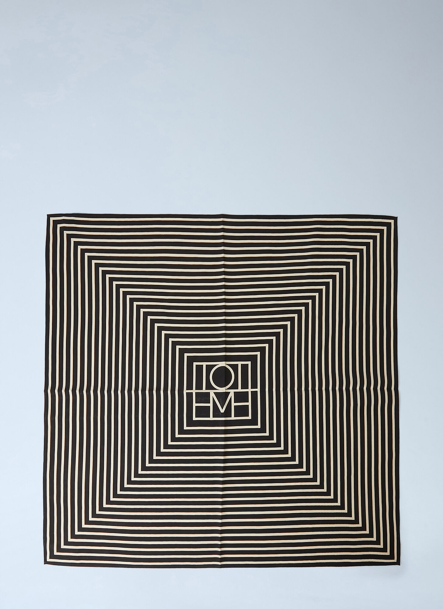Toteme Signature Monogram Scarf - Woman Scarves Black One Size