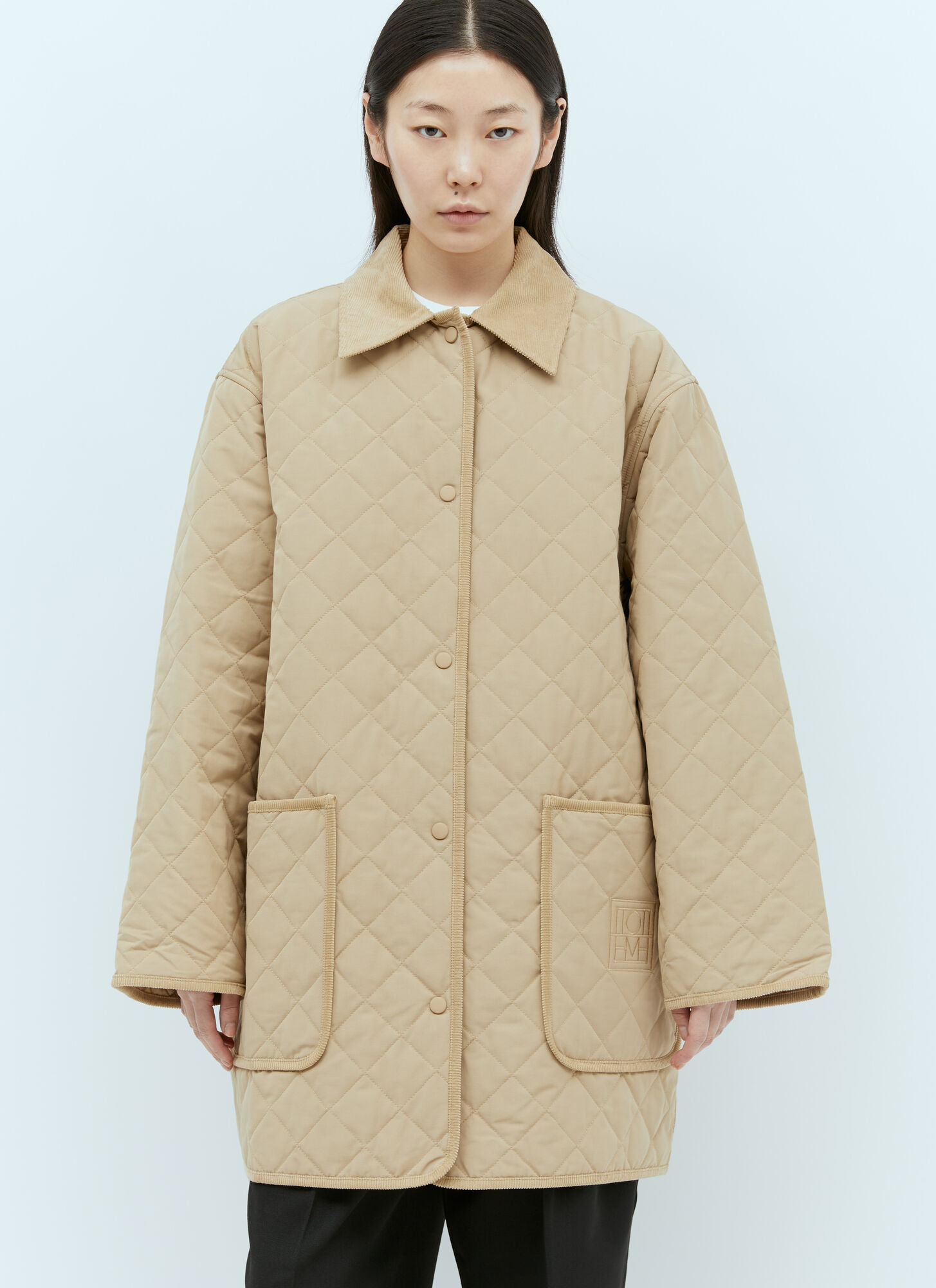 Toteme TOTEME Quilted Barn Jacket - Woman Jackets Beige M　TOTEME キルティング バーン ジャケット - 女性ジャケット ベージュ M
