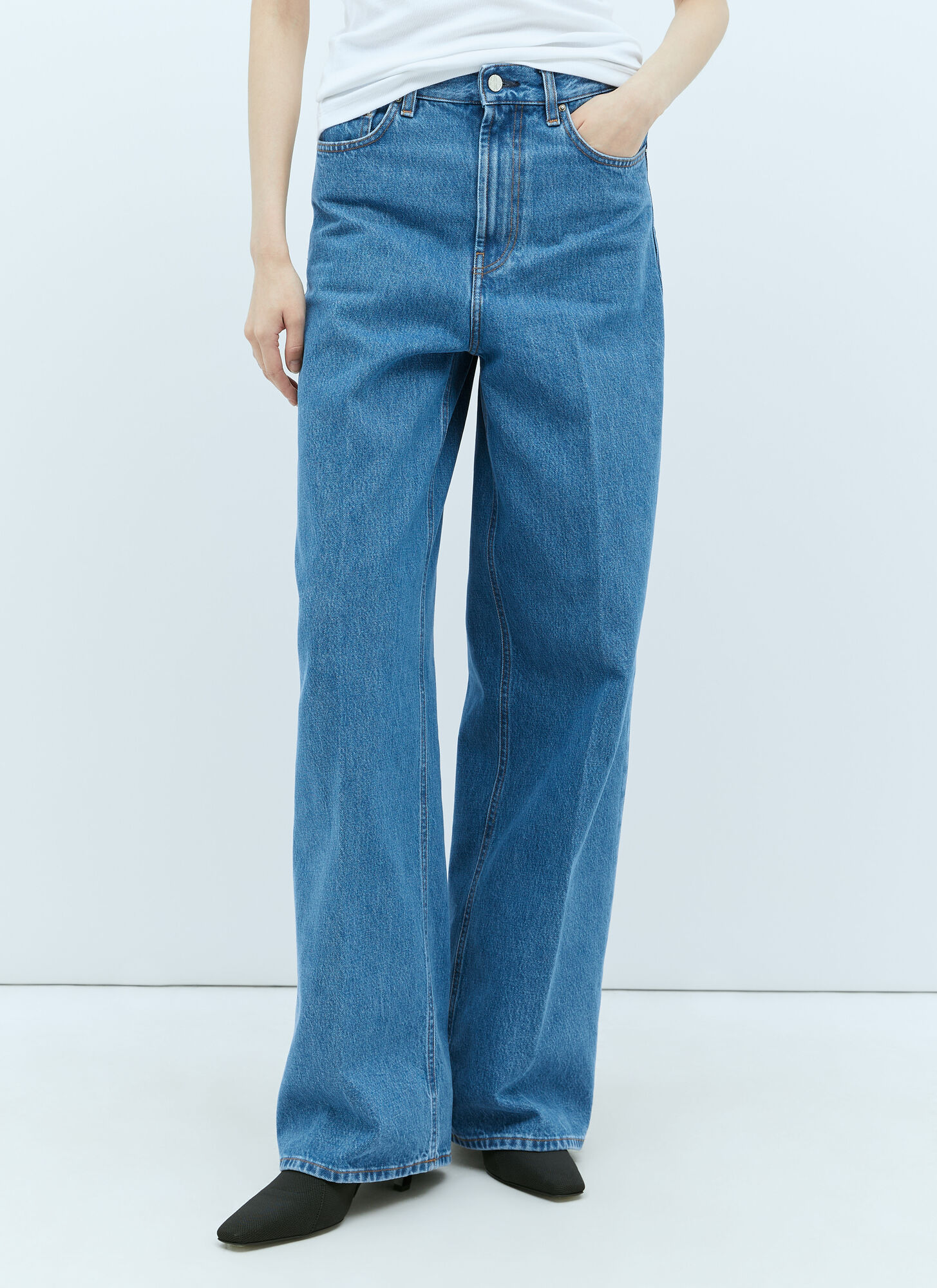 Toteme Women's Blue Wide Leg Denim - Woman Jeans 29