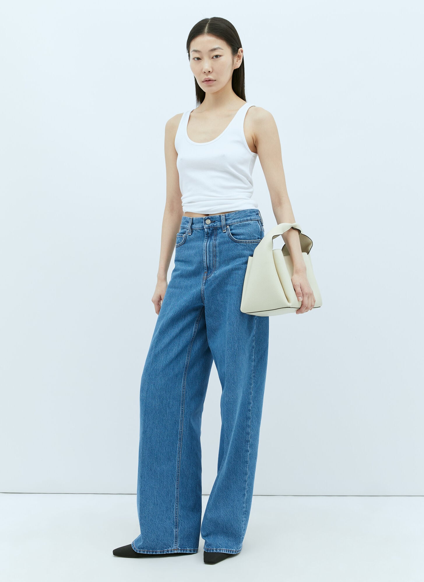  Toteme Toteme Wide Leg Denim - Frau Jeans Blue 28 