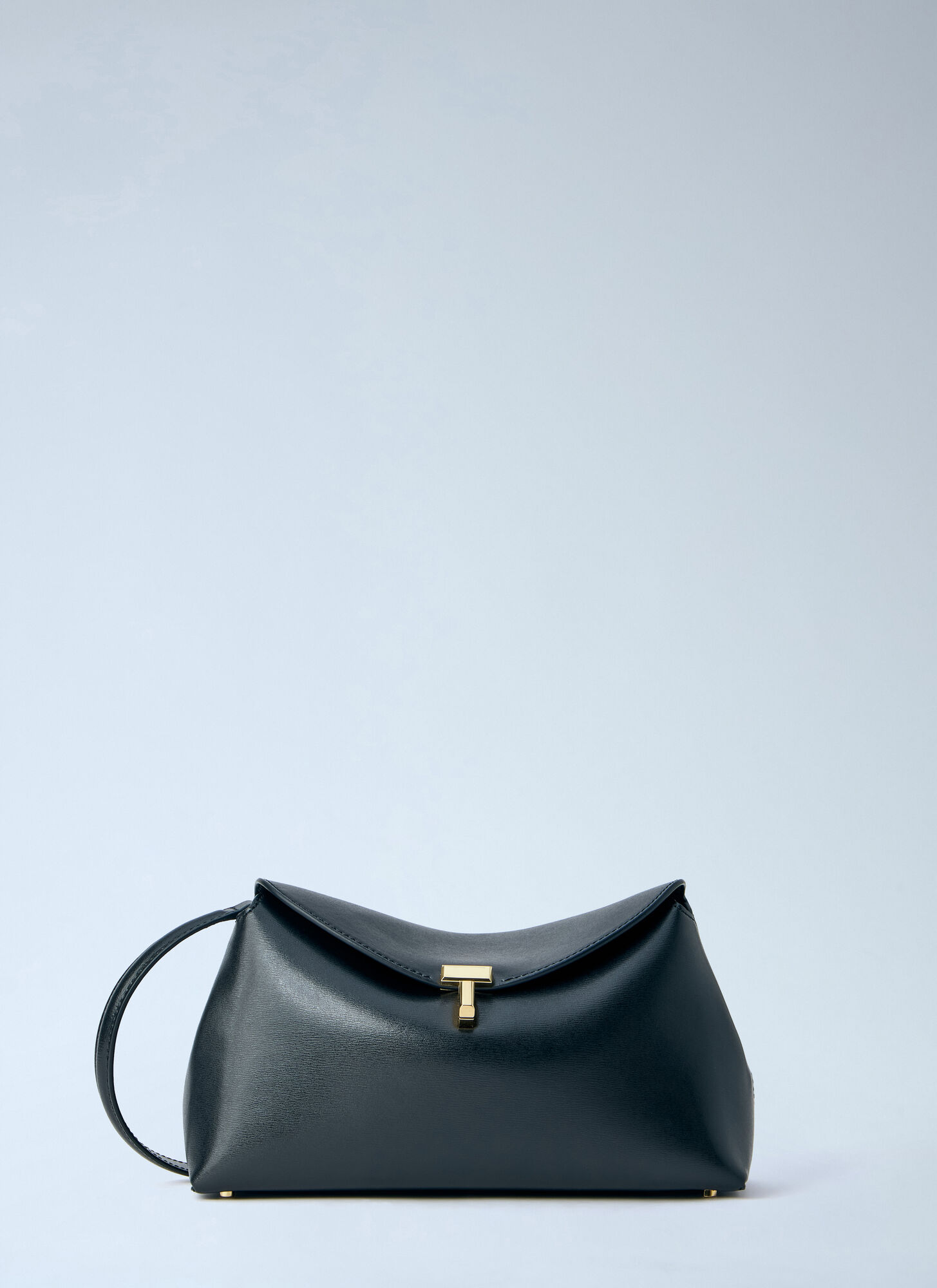 Toteme T-Lock 皮革手包 - Female 单肩包 Black One Size
