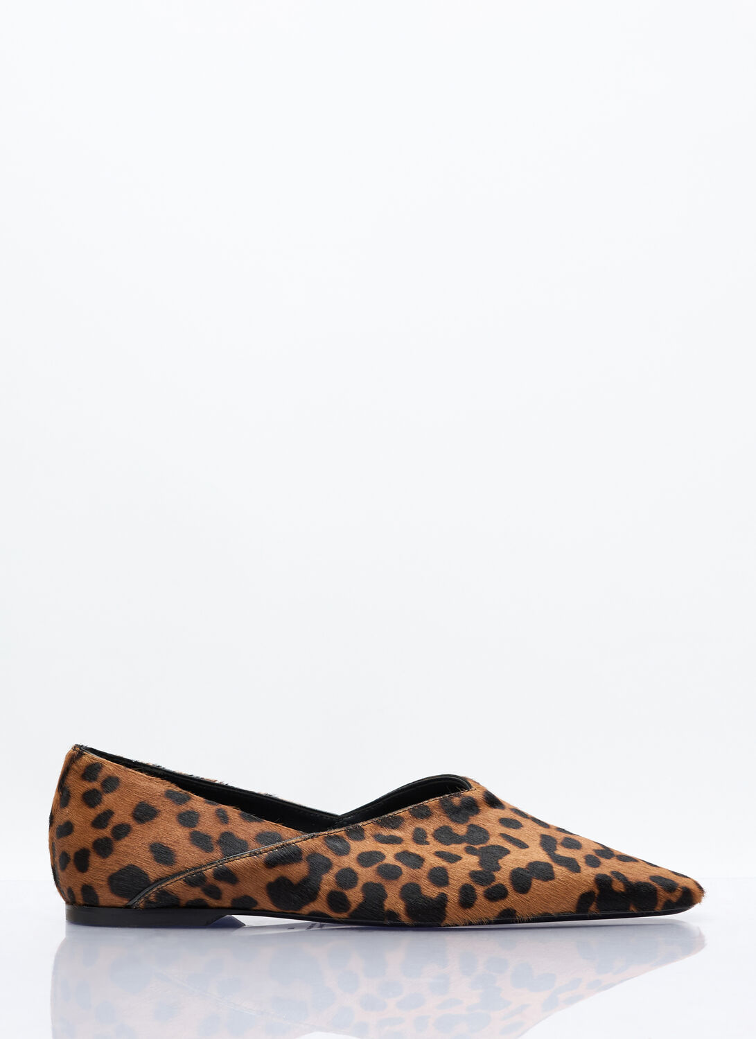 Totême Toteme Woman Ballet Flats Camel Size 8 Leather In Brown