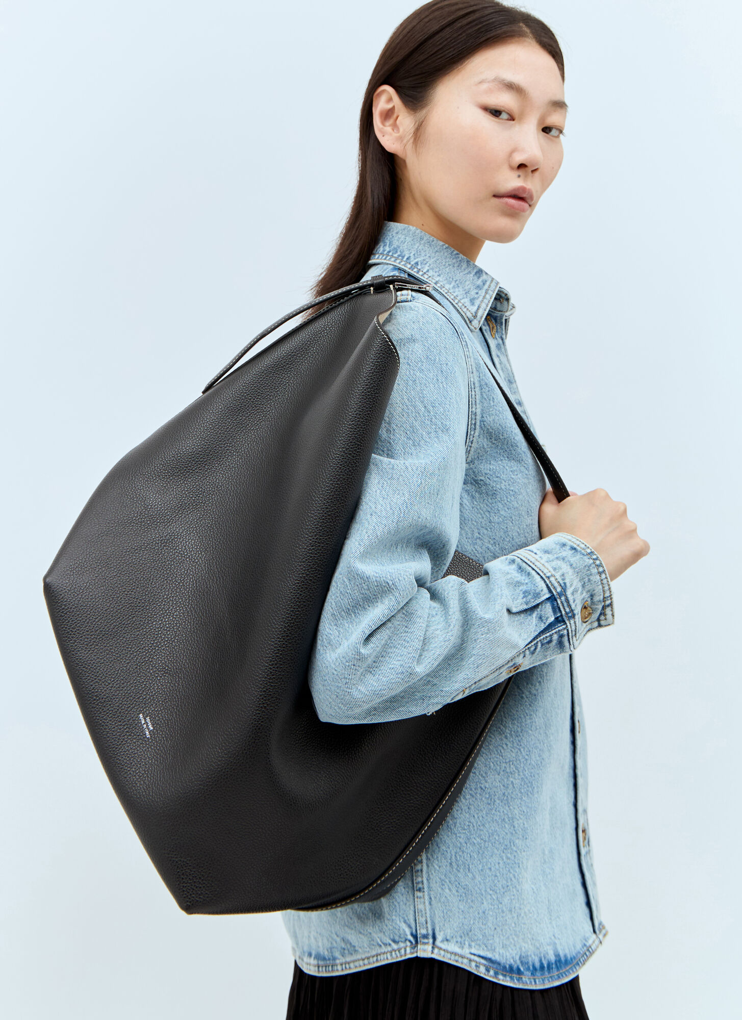 TOTEME Belted Tote Bag - Woman Tote Bags Black One Size