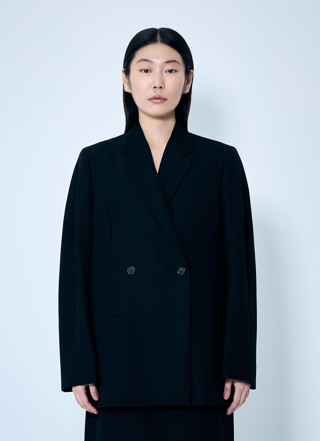 Totême Toteme Women Double-breasted Blazer In Black