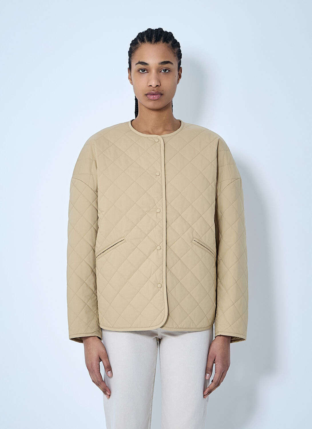 Totême Toteme Quilted Jacket In Beige