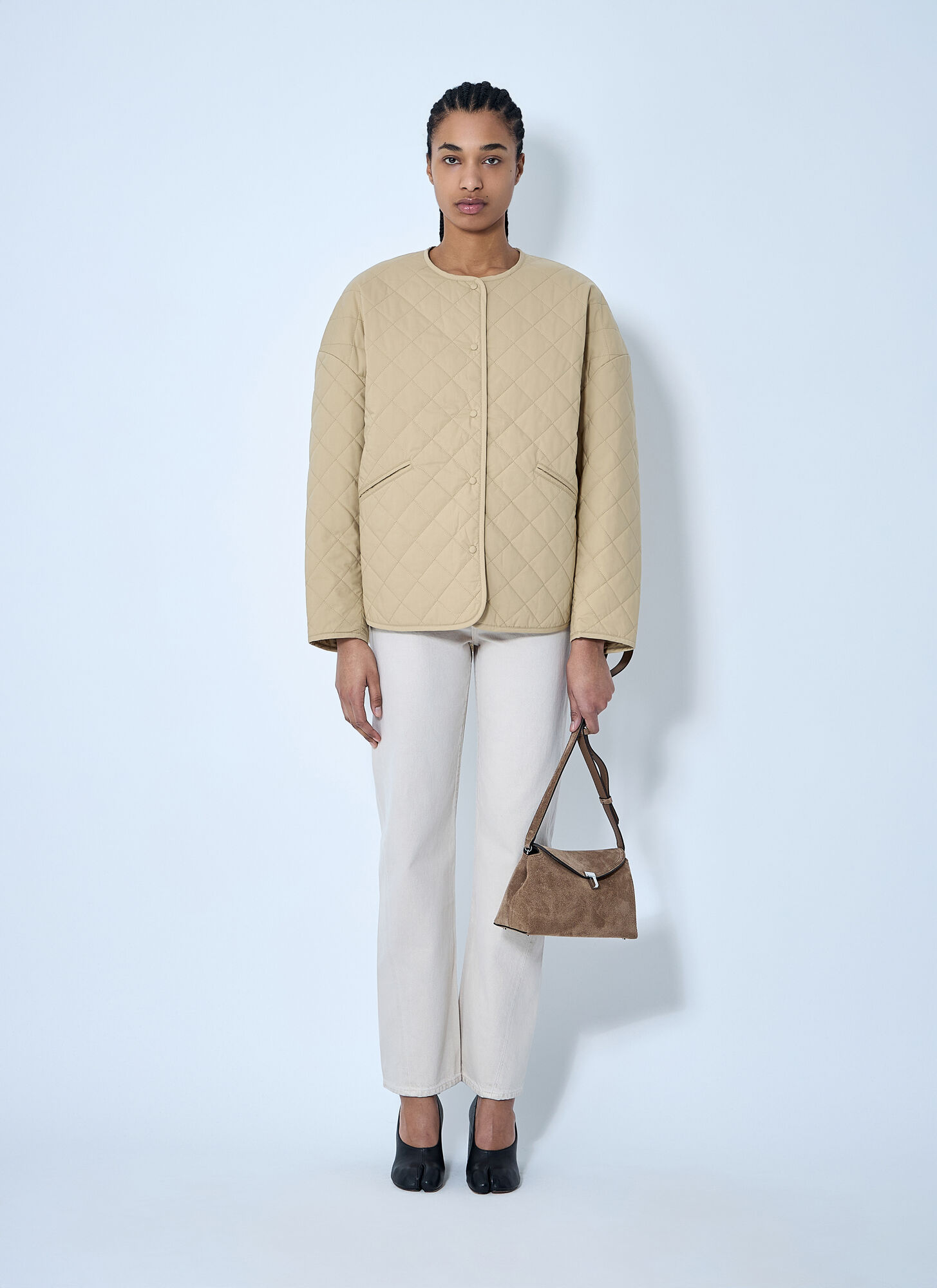  Toteme Toteme Quilted Jacket - Frau Jacken Beige S 