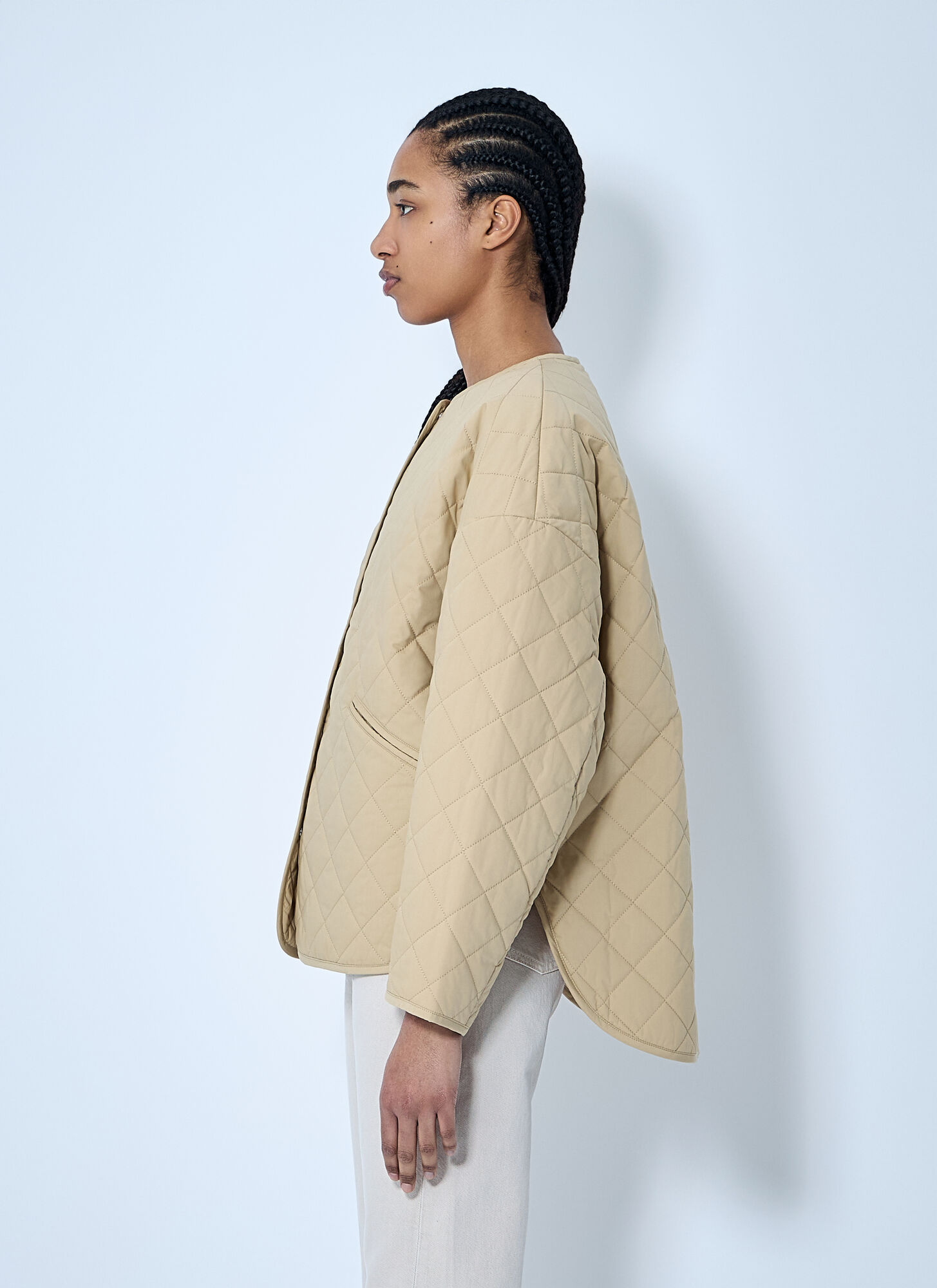  Toteme Toteme Quilted Jacket - Frau Jacken Beige S 