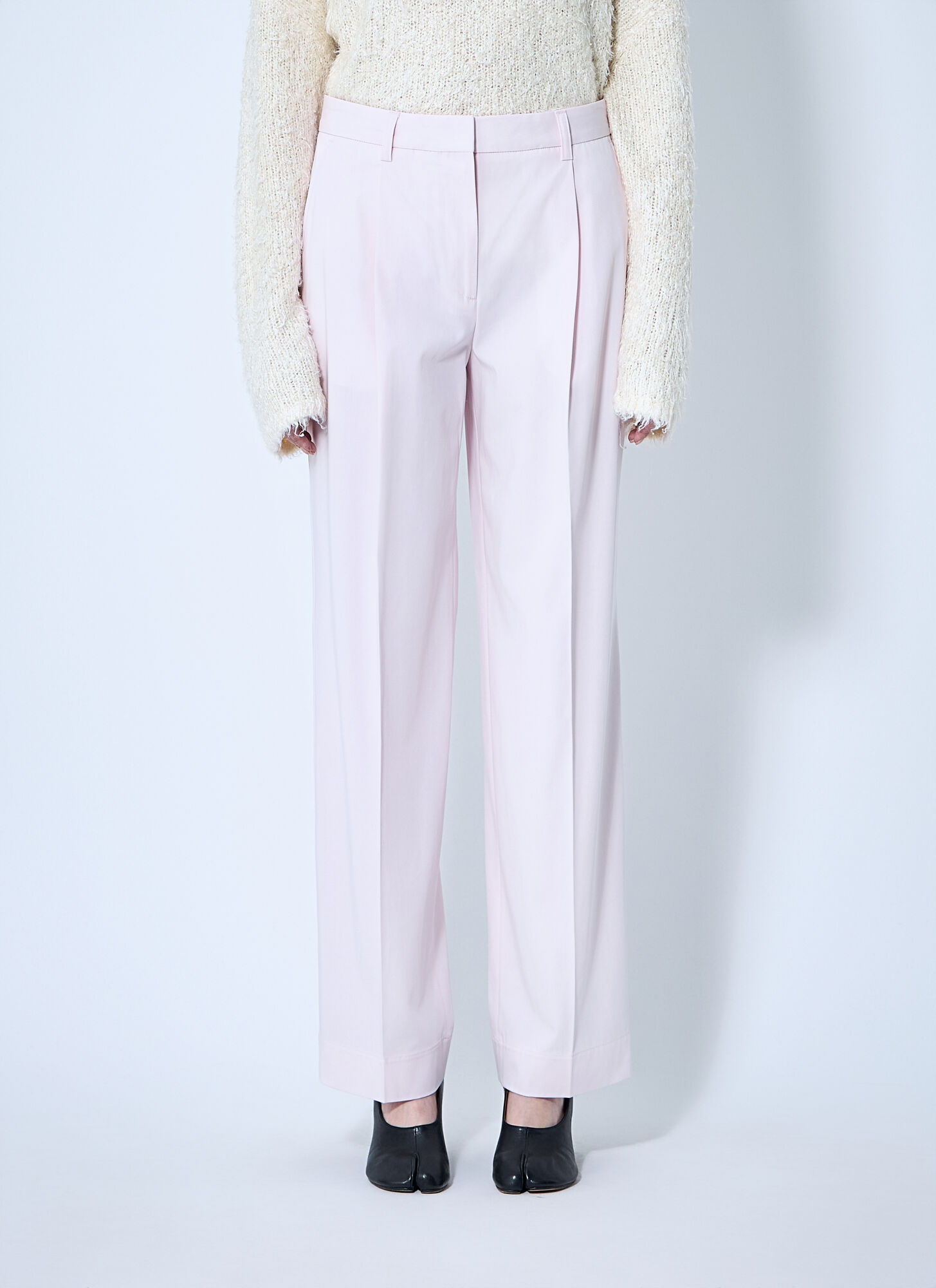 Totême Toteme Women Cotton Tailored Pants In White