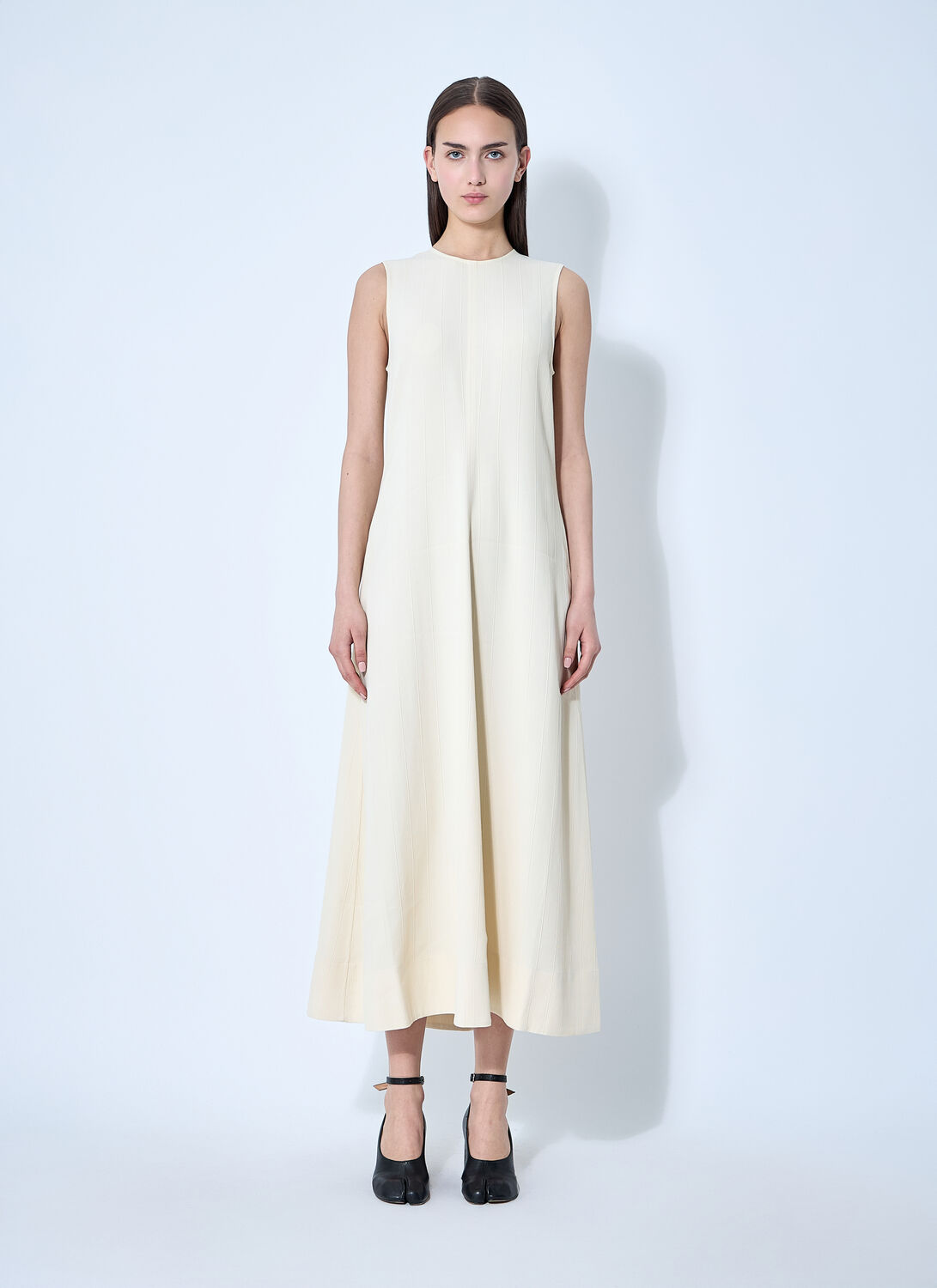 Totême Toteme Women Woven Striped Dress In Beige