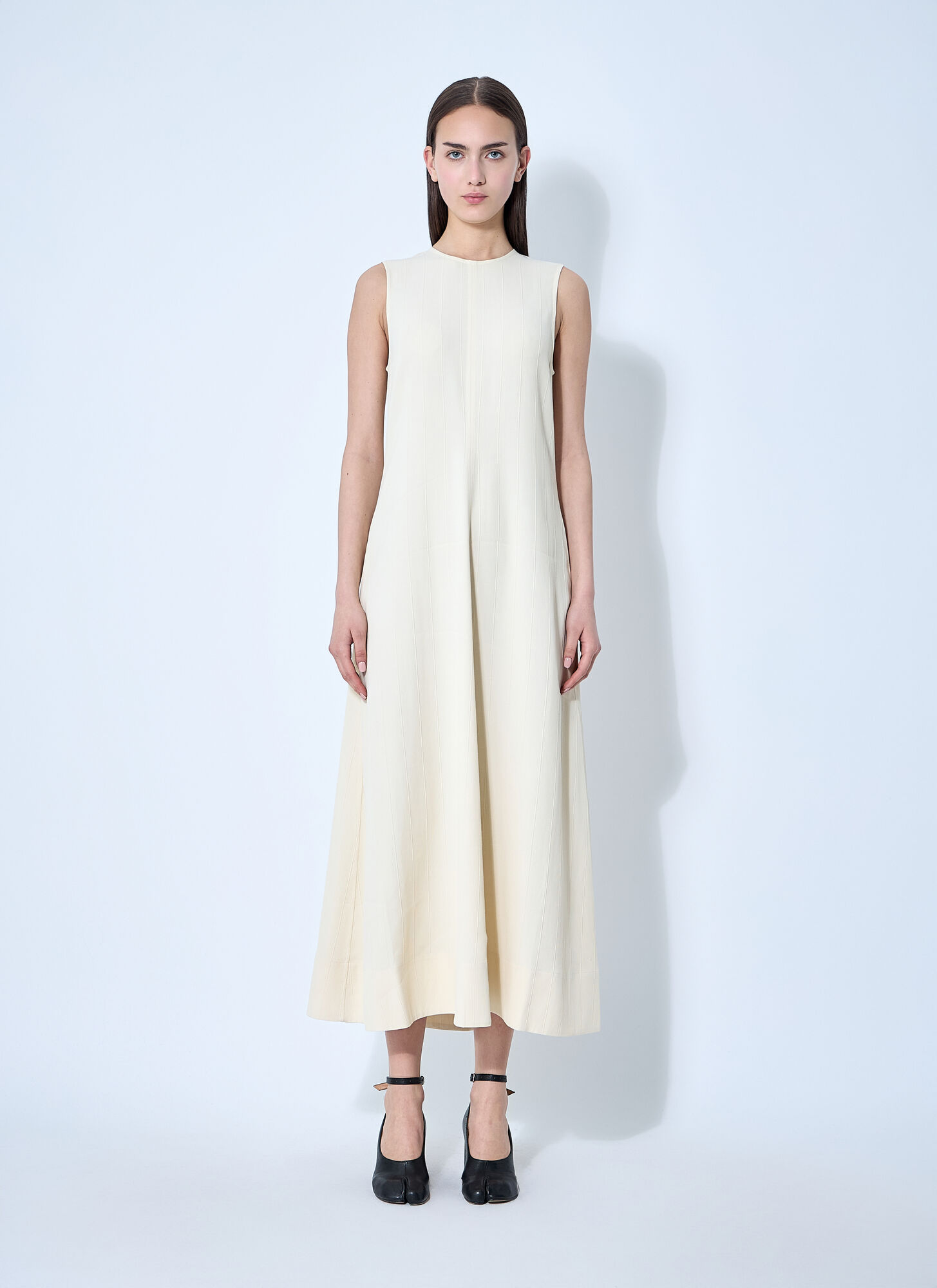 Toteme Women's Beige Woven Striped Dress - Woman Dresses Fr - 34