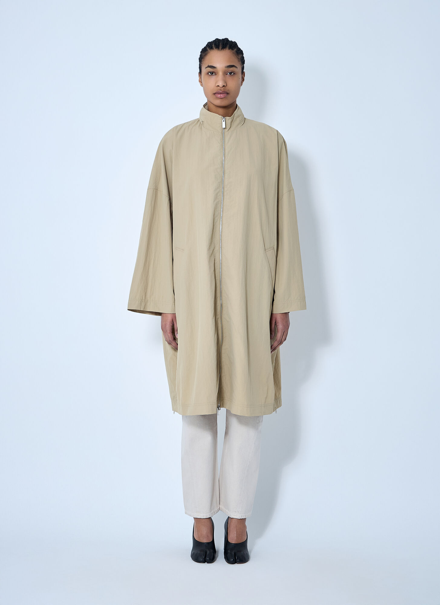 Toteme Women's Beige Lightweight Parka Coat - Woman Coats Fr - 34