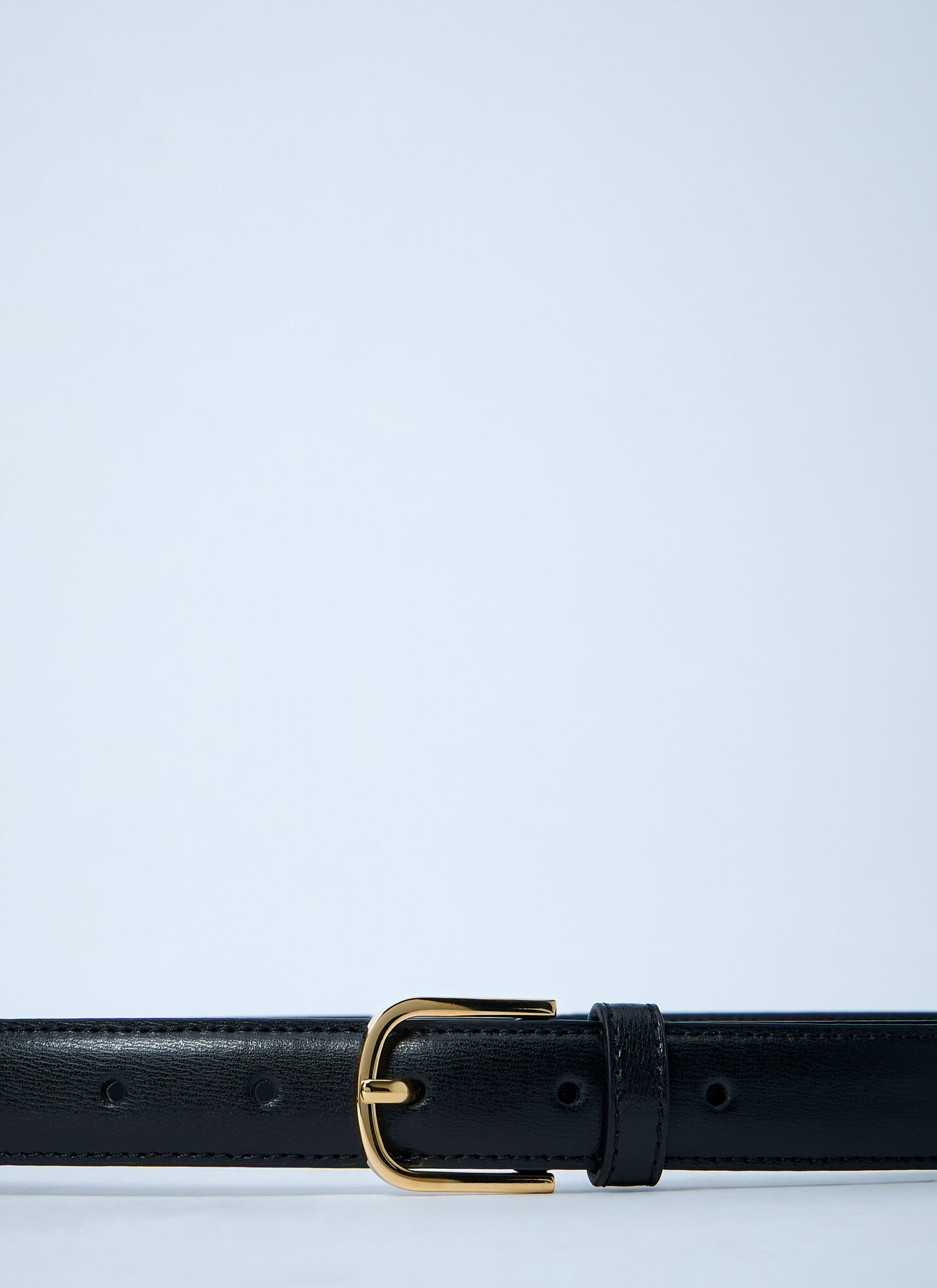  Toteme Toteme Slim Leather Belt - Frau Gürtel Black 70 