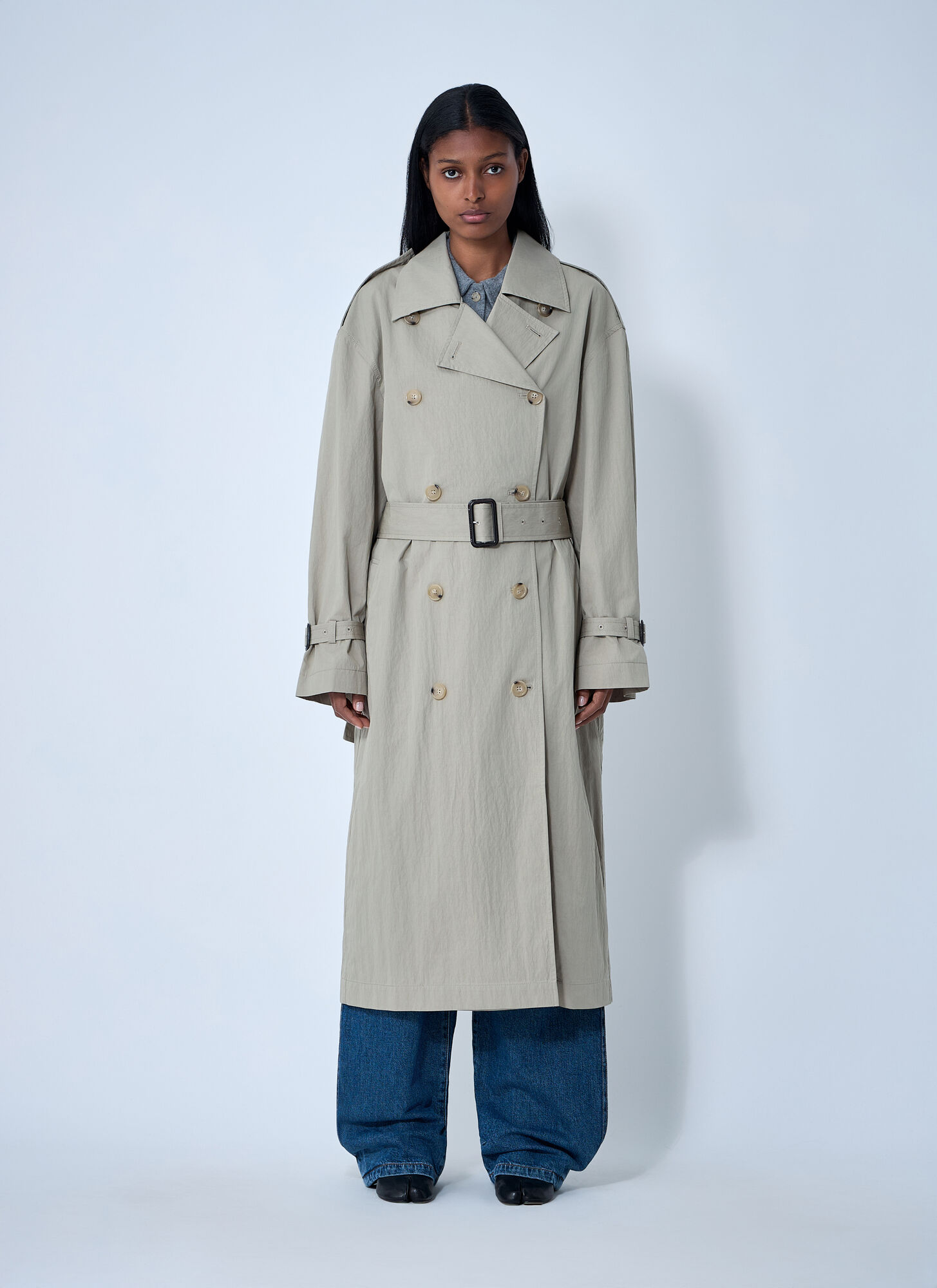 Toteme Women's Beige Crisp Summer Trench Coat - Woman Coats Eu - 38