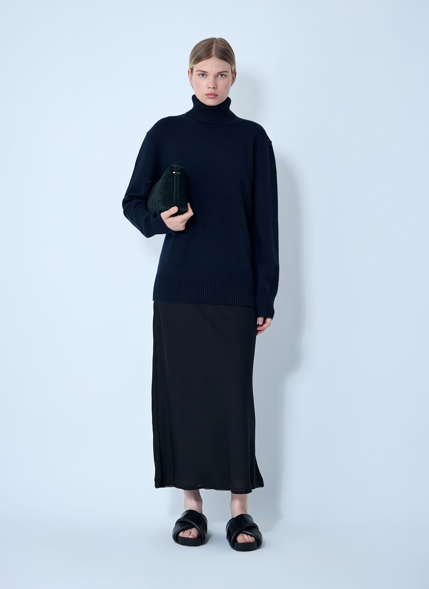  Toteme Toteme Cashmere Turtleneck - Frau Strick Navy M 