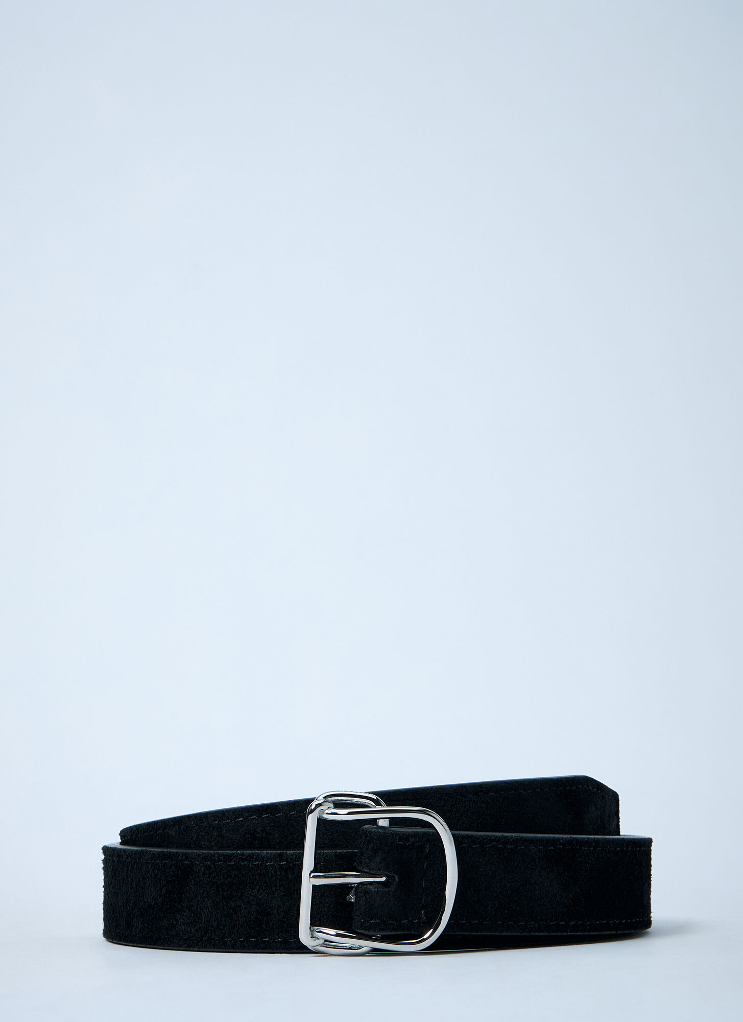 Totême Toteme Women Swirl Suede Belt In Black