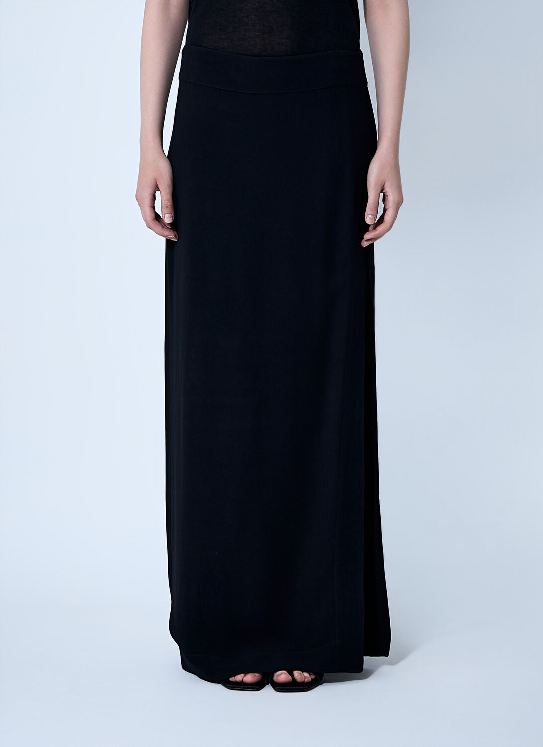 TOTEME High Slit Skirt – Woman Skirts Black Eu – 38 TOTEME High Slit Skirt – Woman Skirts Black Eu – 38