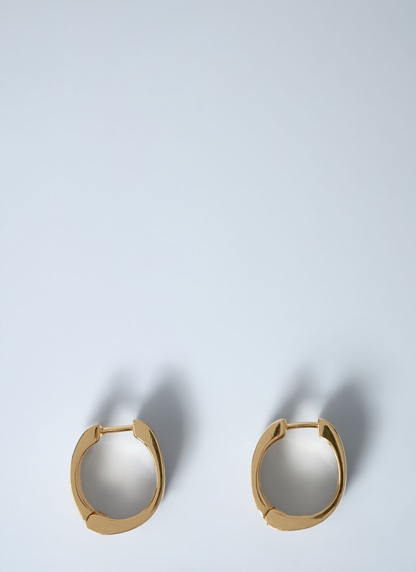 Totême Signature Hoop Earrings In Gold