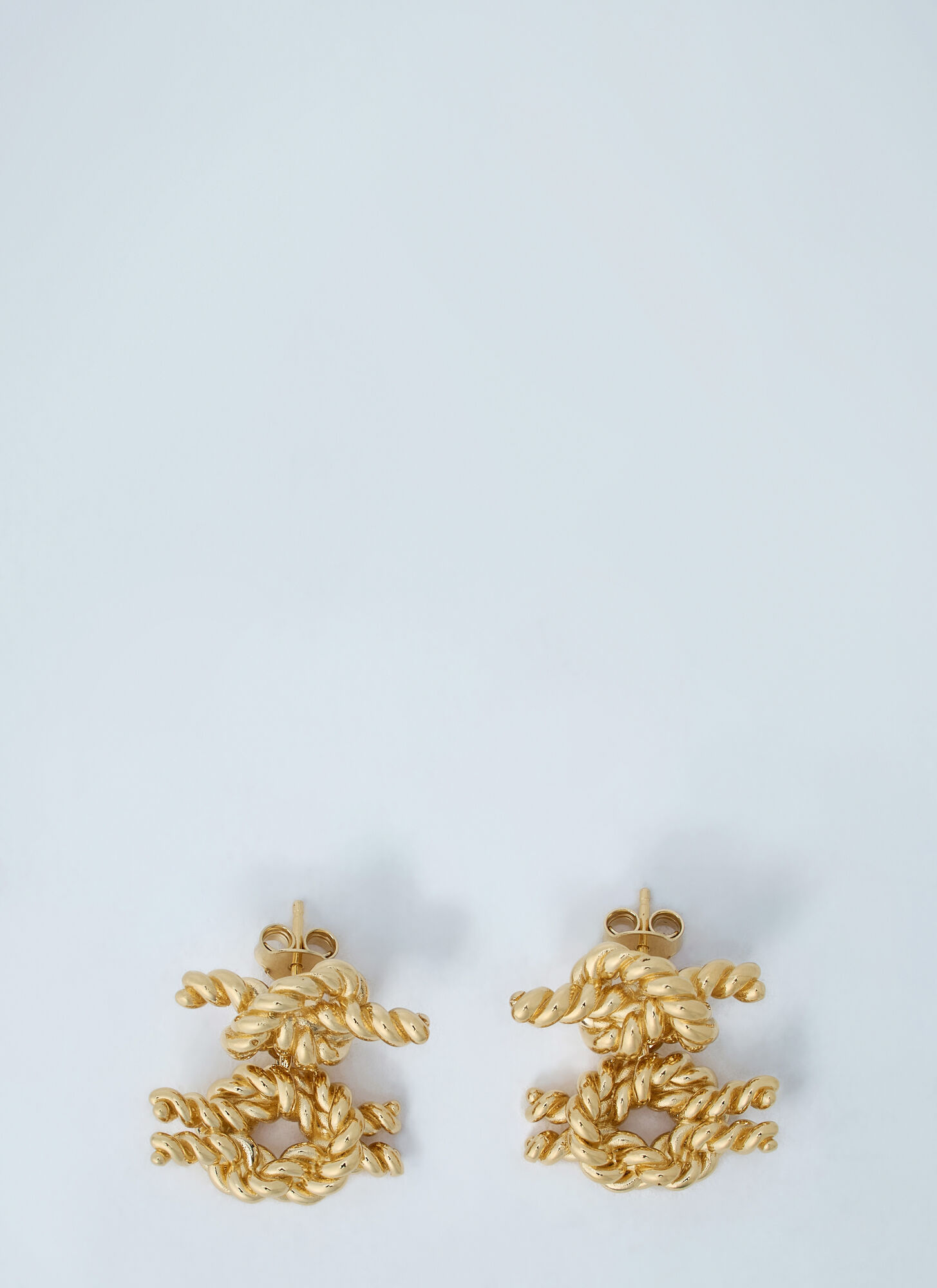 Toteme TOTEME Rope Knot Earrings - Woman Jewellery Gold One Size　TOTEME ロープ ノット イヤリング - 女性用ジュエリー ゴールド フリーサイズ