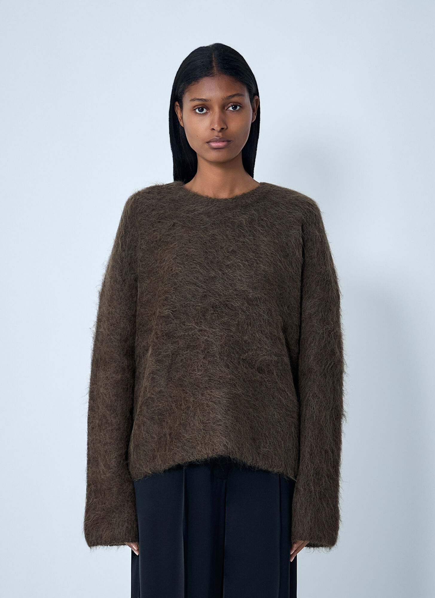 Totême Wool Sweater In Brown