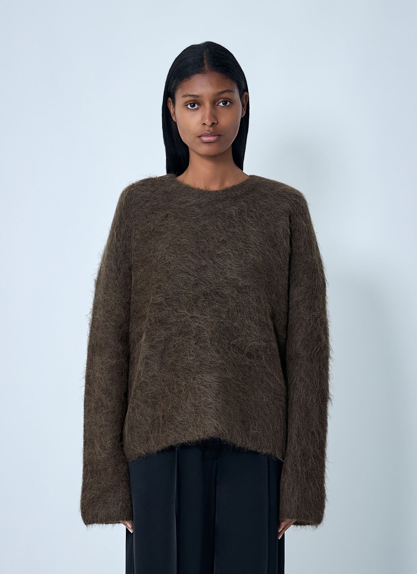 Totême Wool Sweater In Brown