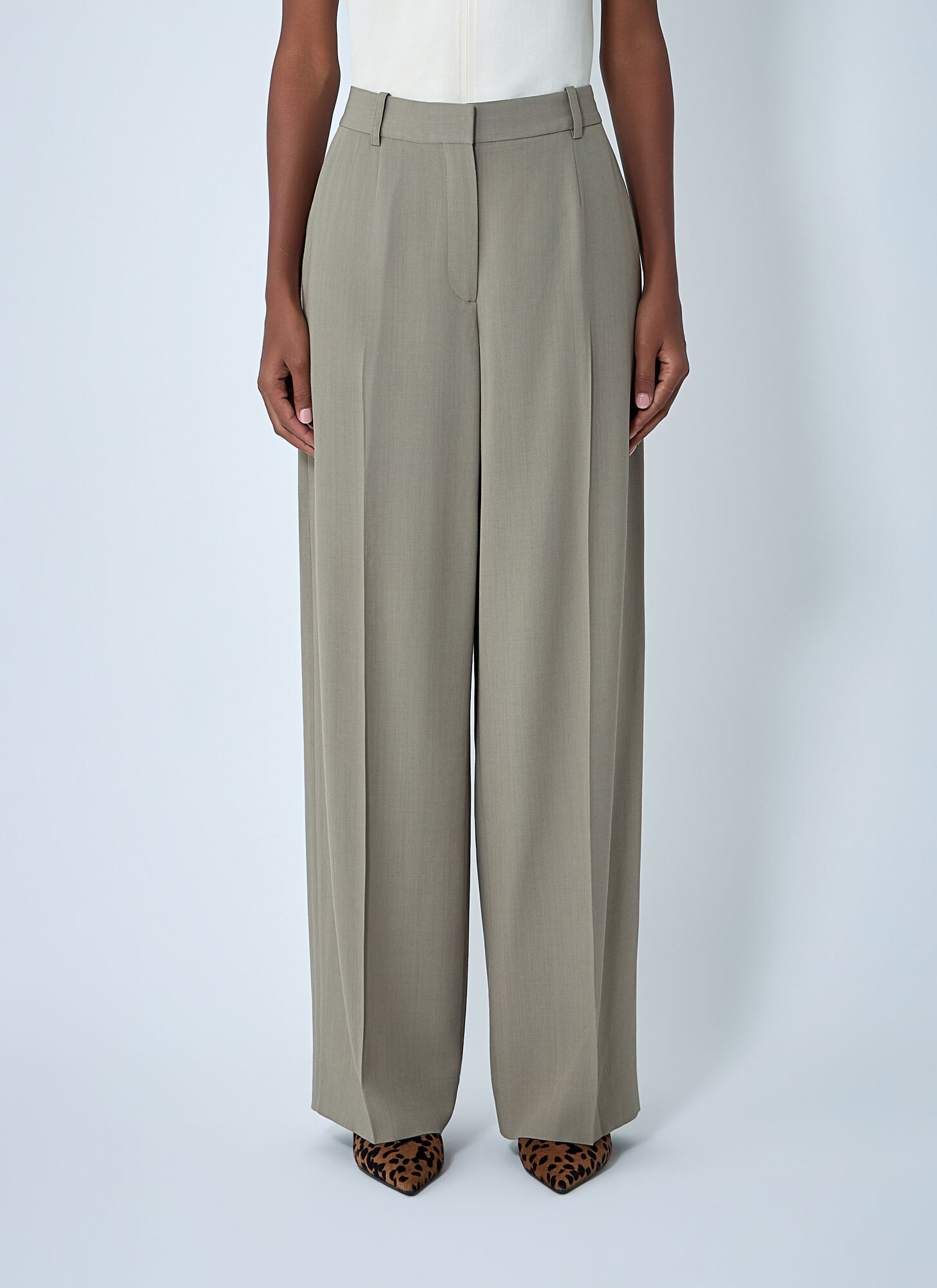 Totême Fluid Pants In Gray
