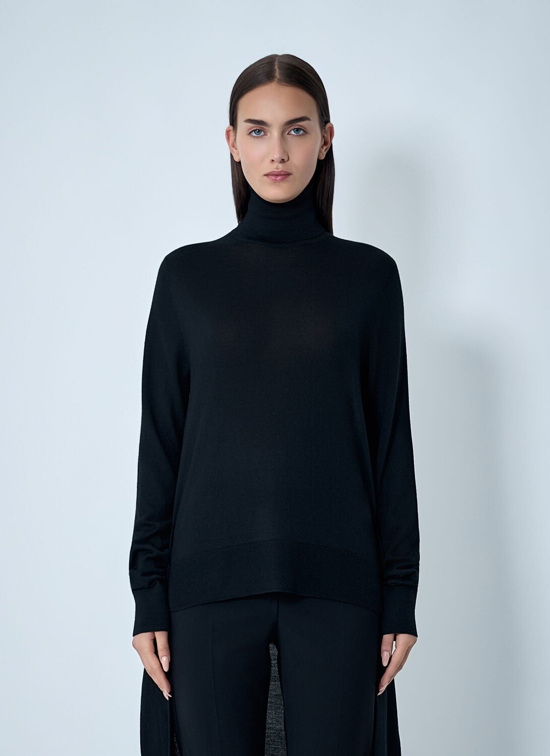 TOTEME Double-sleeve Turtleneck - Woman Knitwear Black Xs
