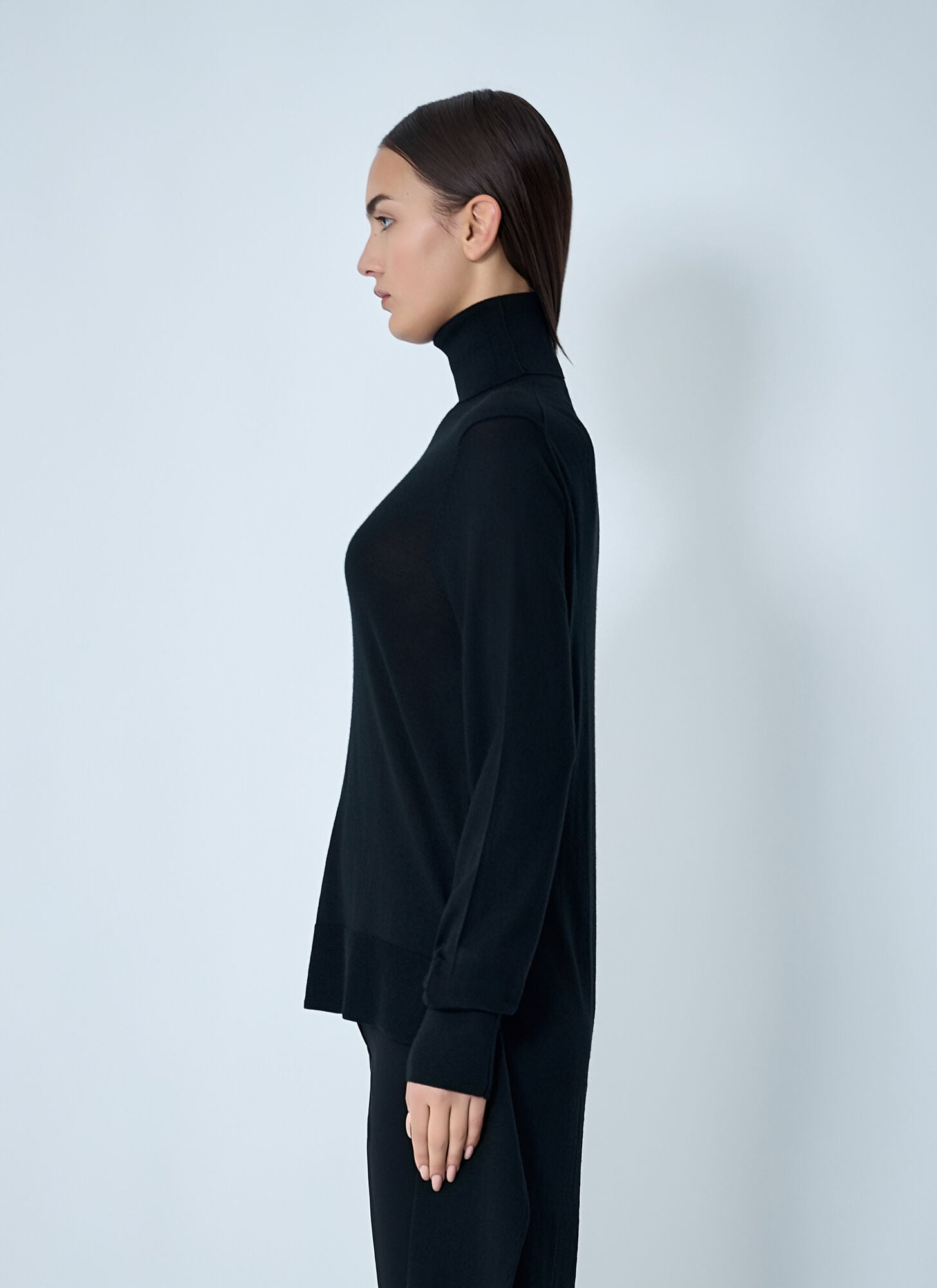  Toteme Toteme Double-sleeve Turtleneck - Frau Strick Black Xs 
