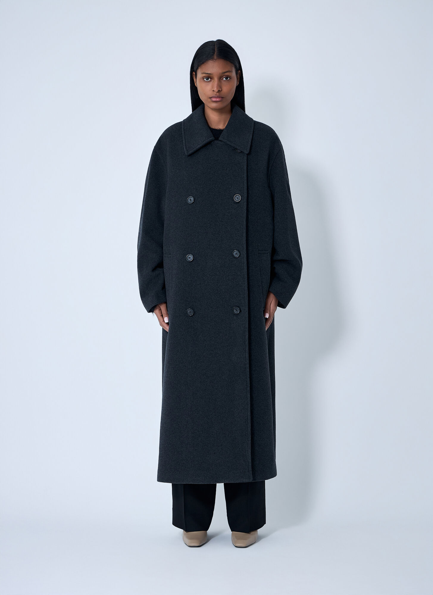 Toteme Women's Grey Shield Coat - Woman Coats Fr - 34