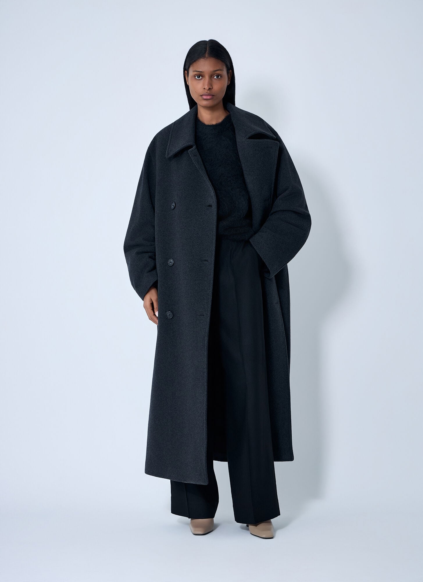  Toteme Toteme Shield Coat - Frau Mäntel Grey Fr - 36 